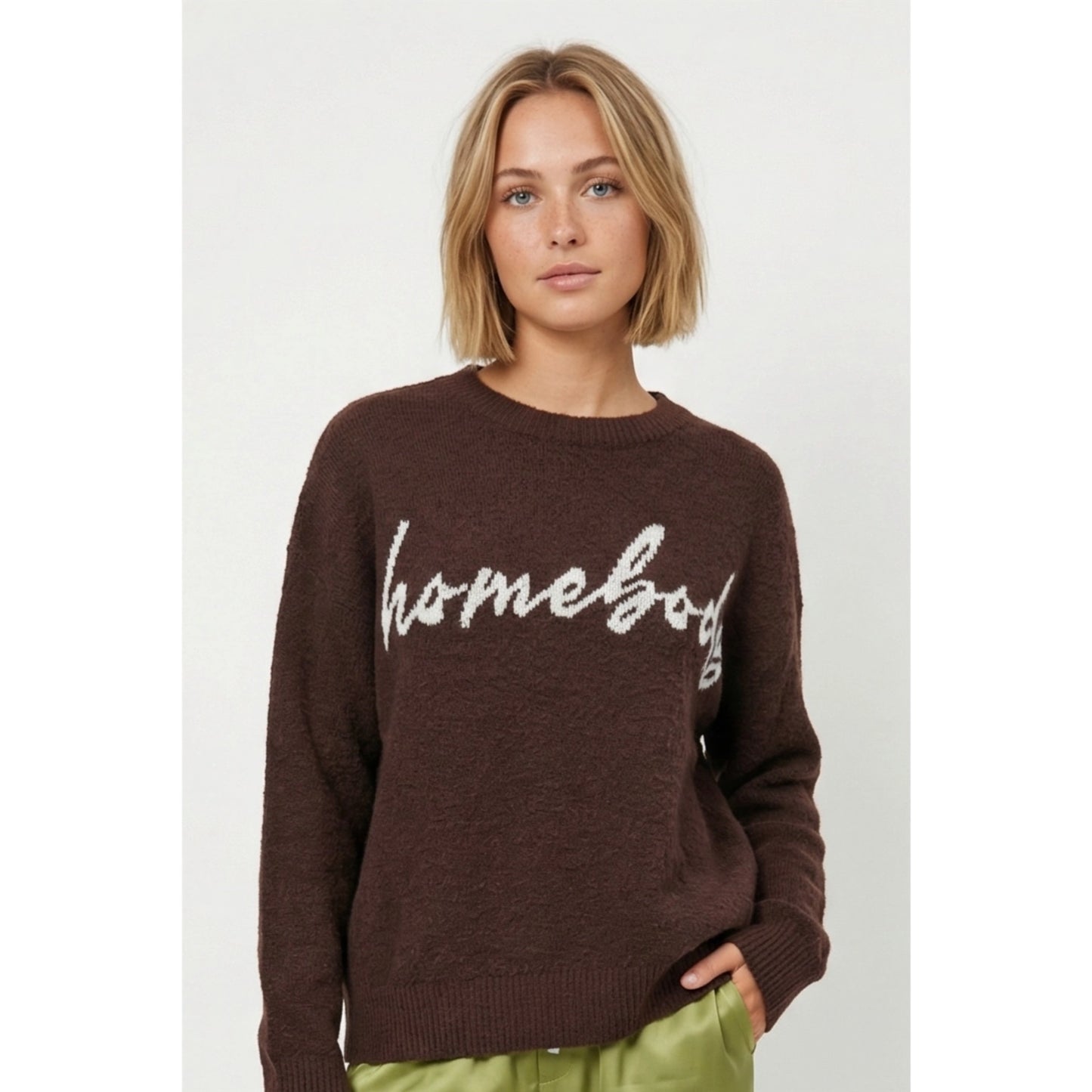 homebody brown sweater