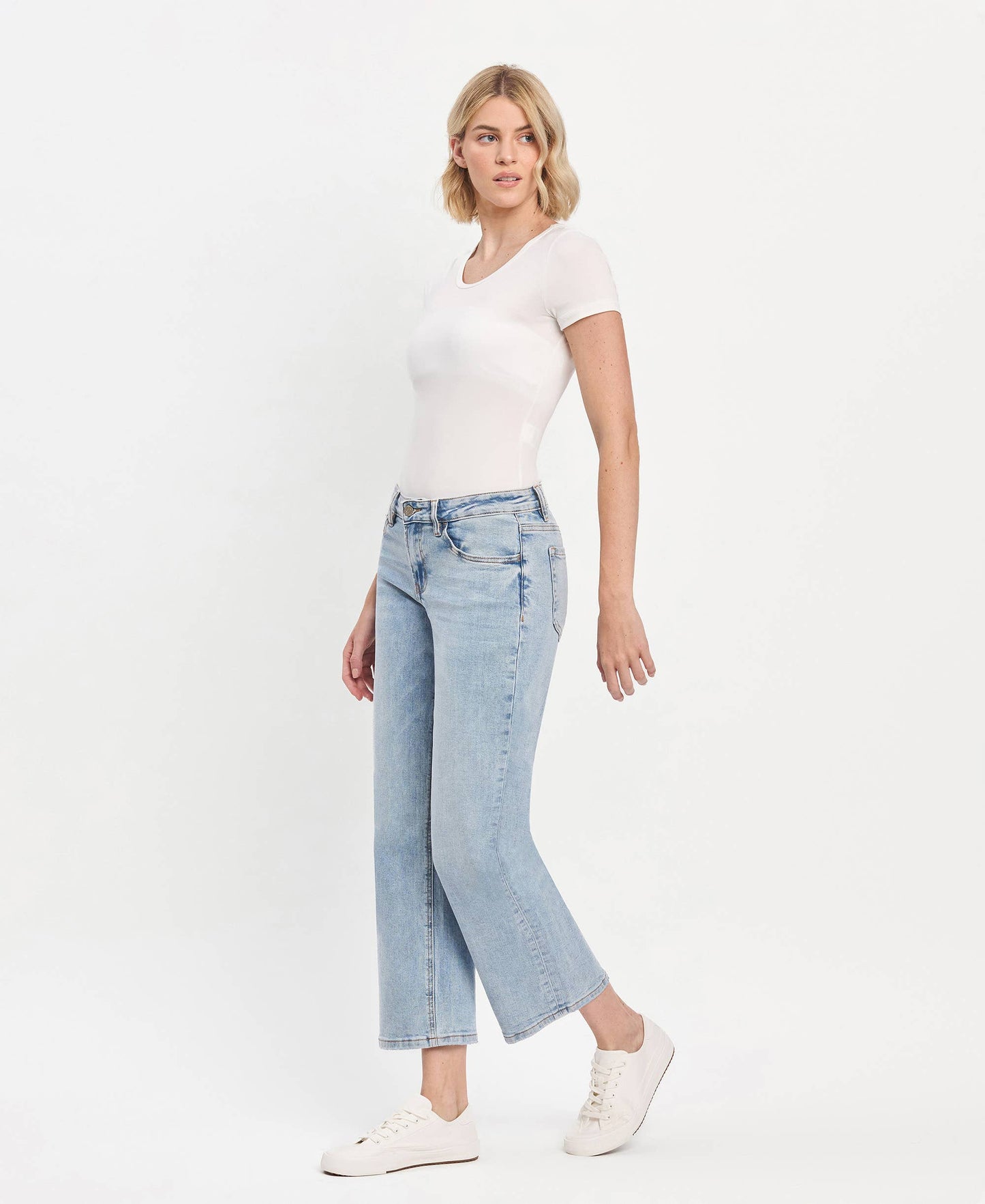 MID RISE DAD JEANS