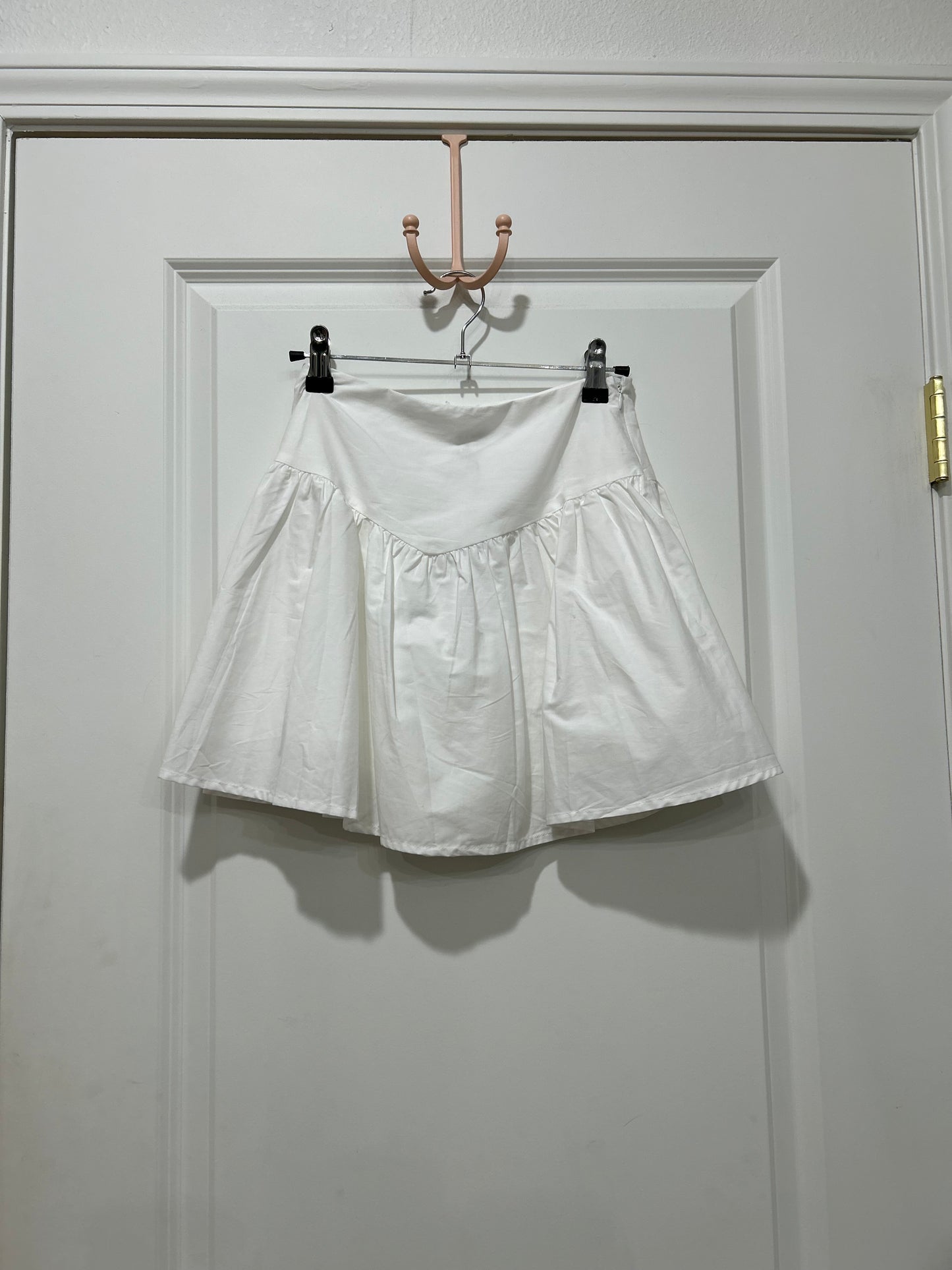 white skort