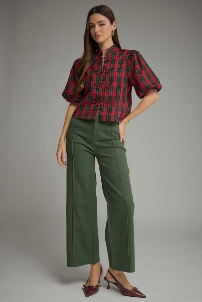 Dixie plaid top