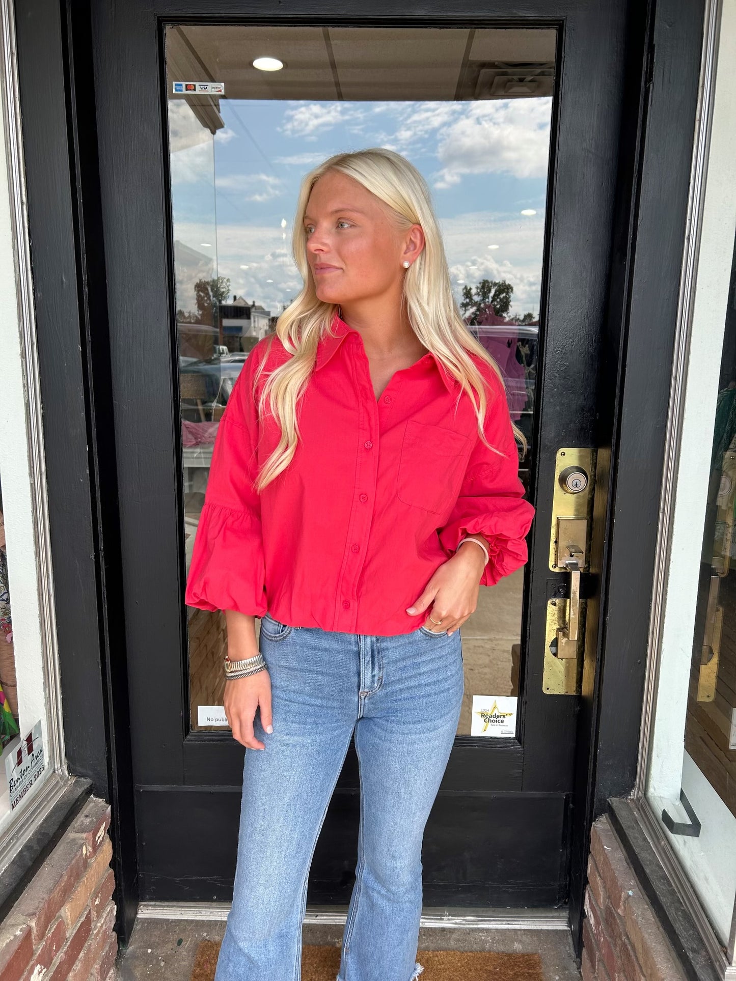 Brittany puff sleeve top (5 colors)