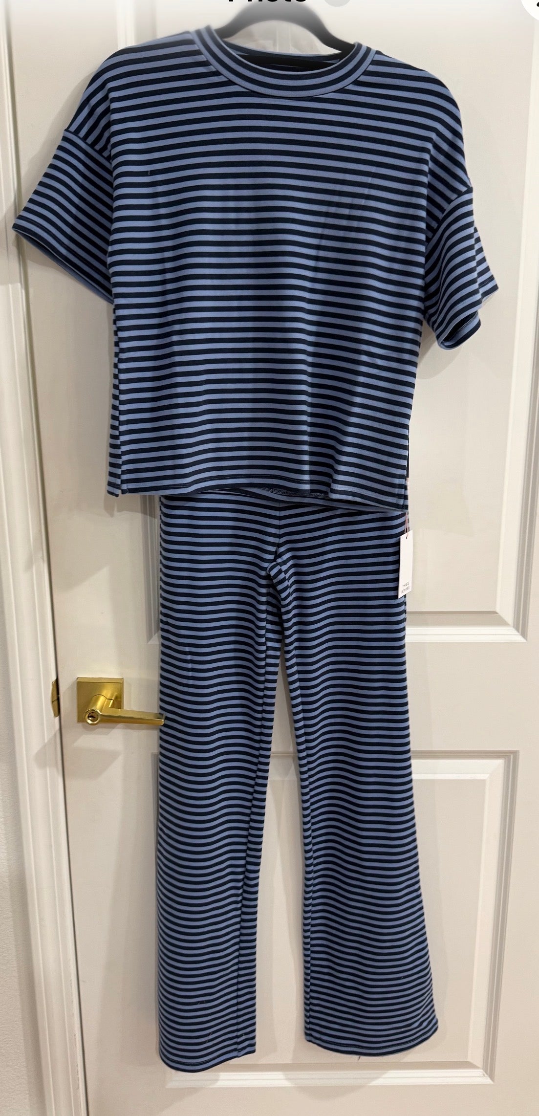 Lolly Navy stripe pant set