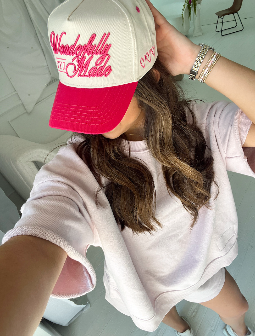 Wonderfully Made - Hot Pink Vintage Trucker Hat