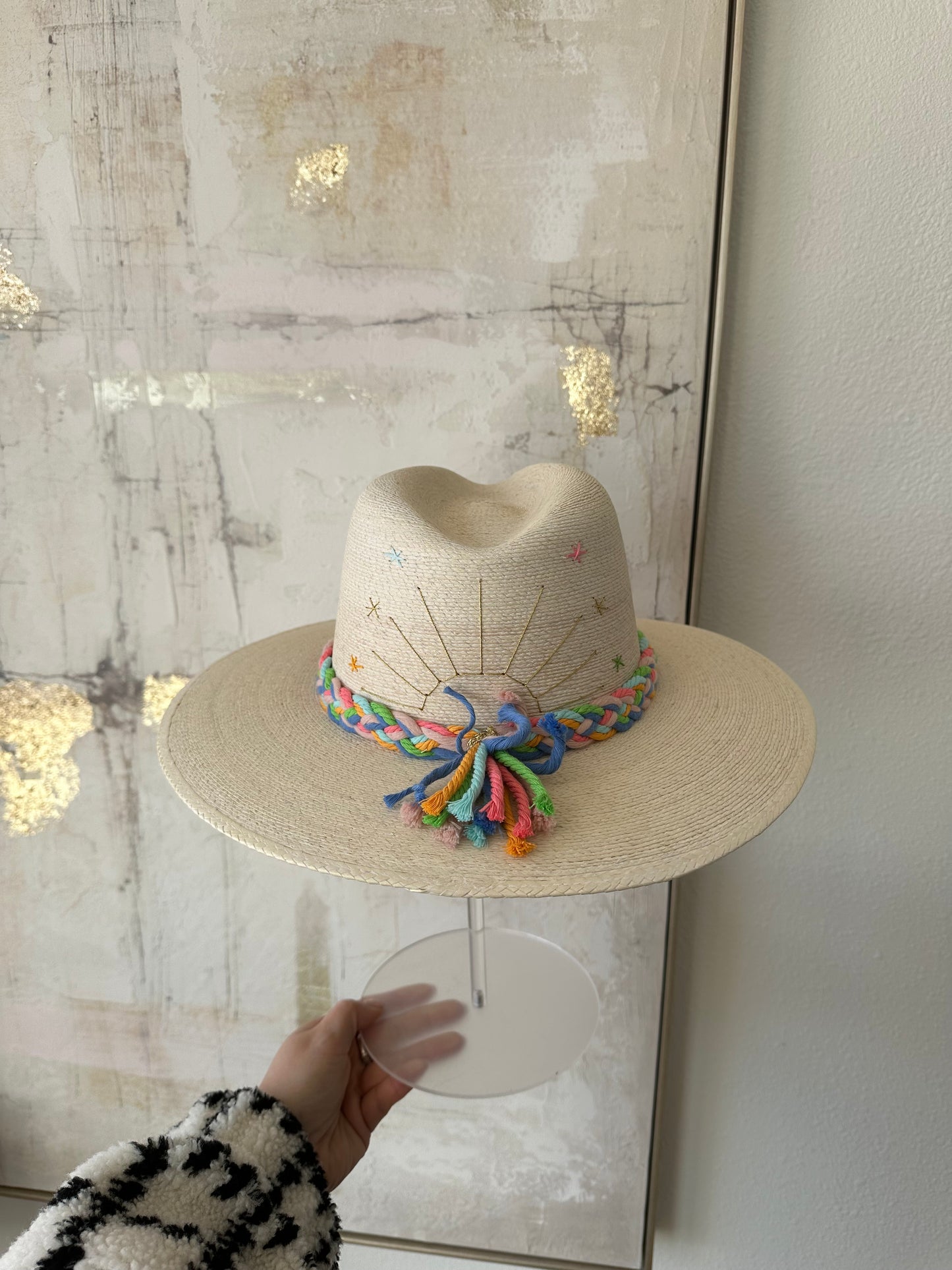 BALDIZ-colorful band w/ bursts hat