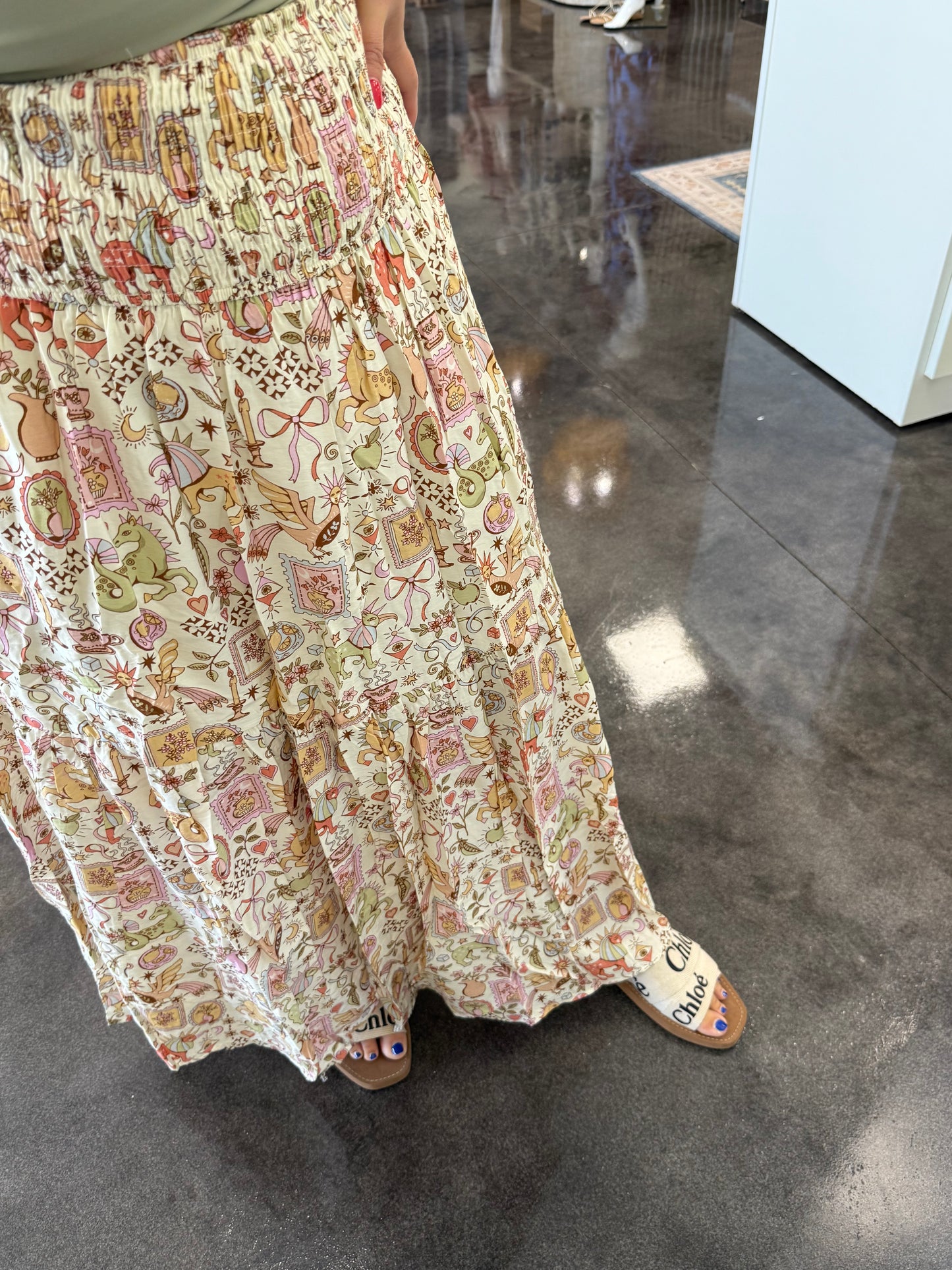 Magical storybook smock maxi skirt by KARLIE