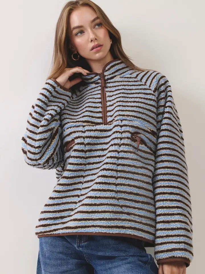 Heather Sherpa pullover