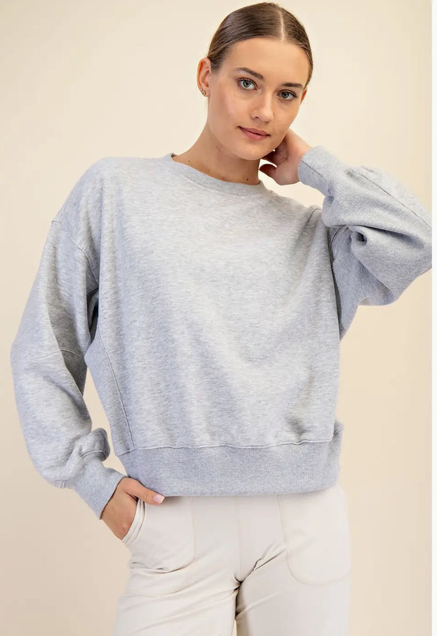 French Terry Long Sleeve Pullover