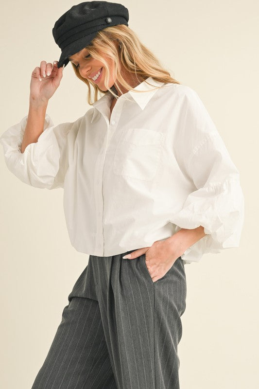 Brittany puff sleeve top (5 colors)