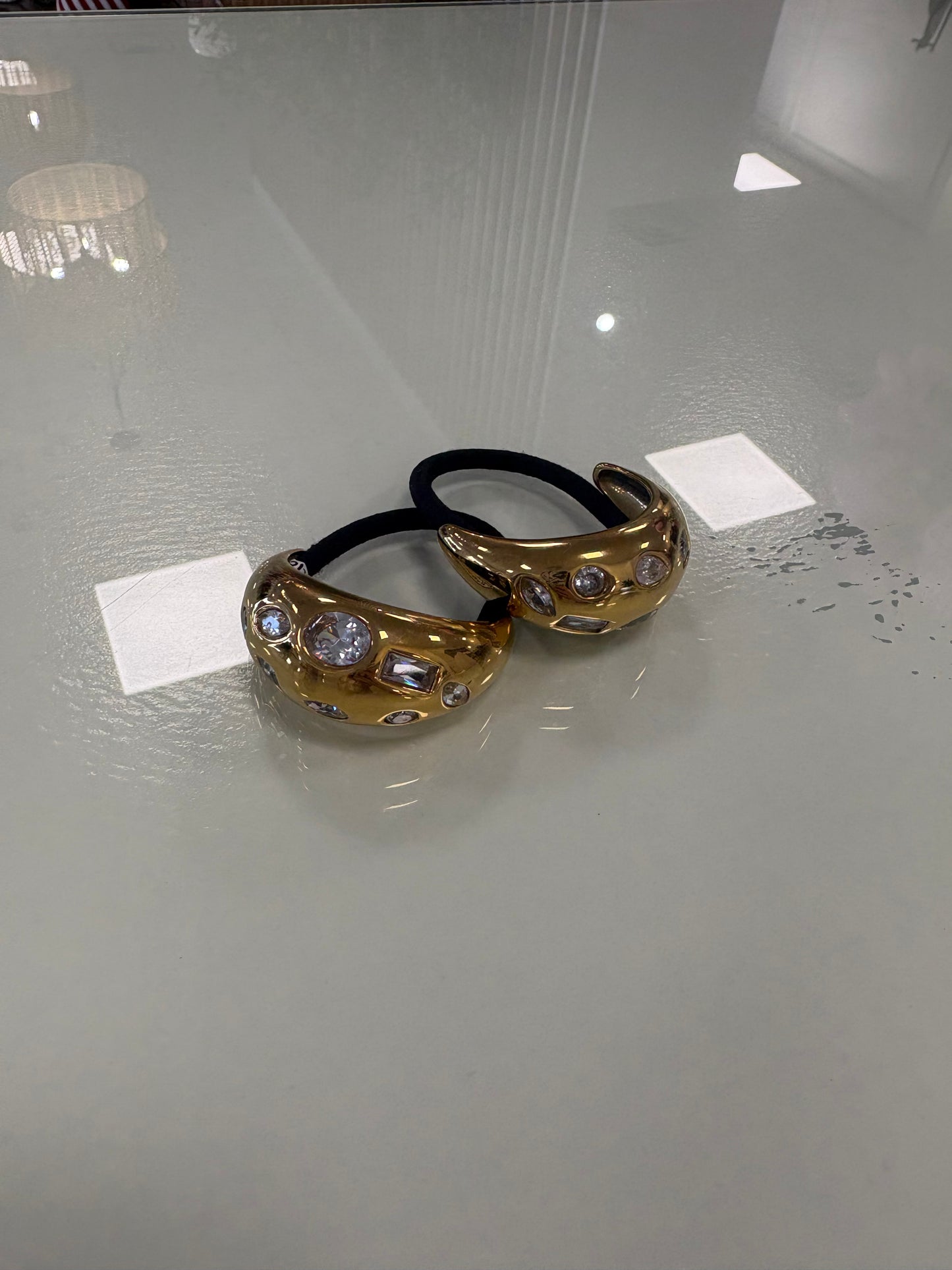 Gold ponytail holder