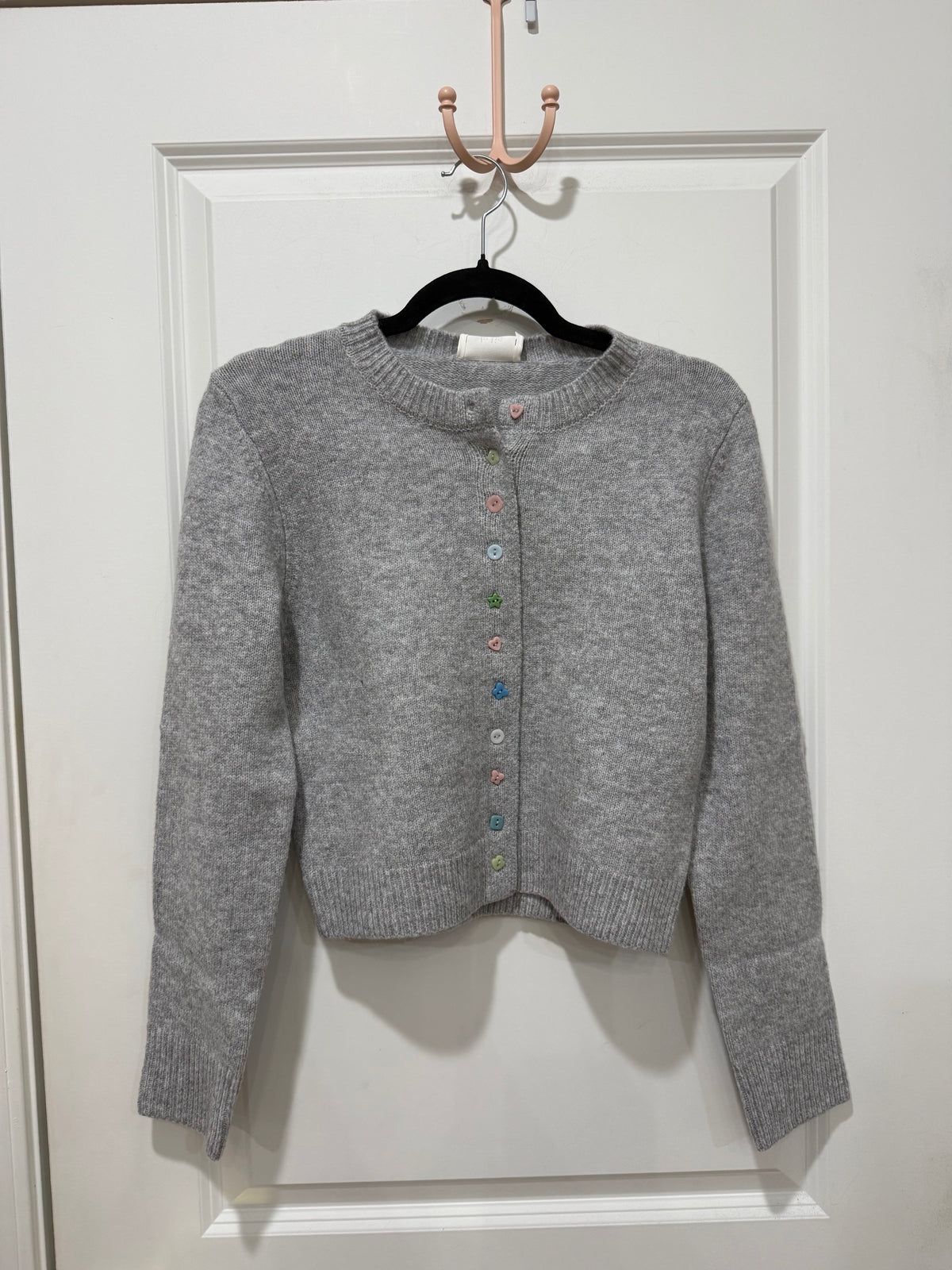 Crew Neck Multi Button Cardigan