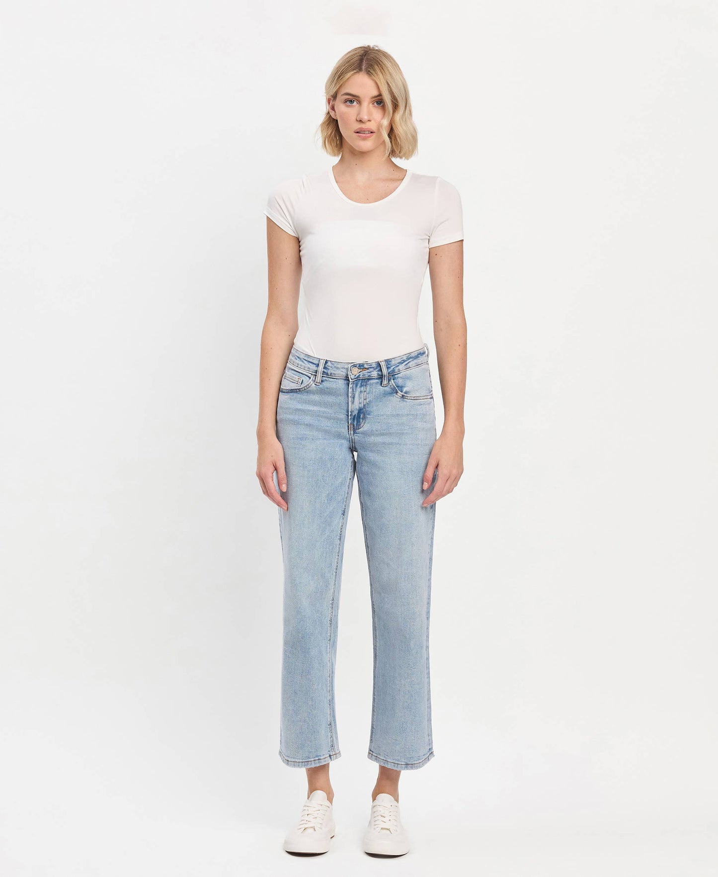 MID RISE DAD JEANS