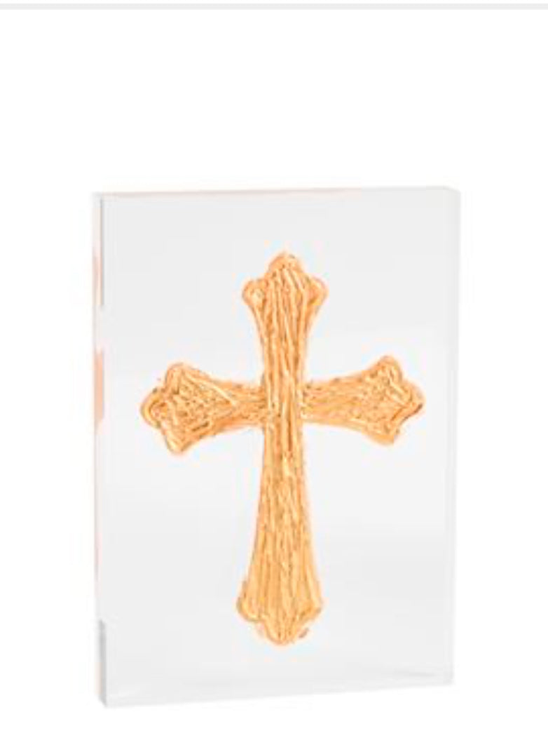 Tall ACRYLIC CROSS PLAQUE