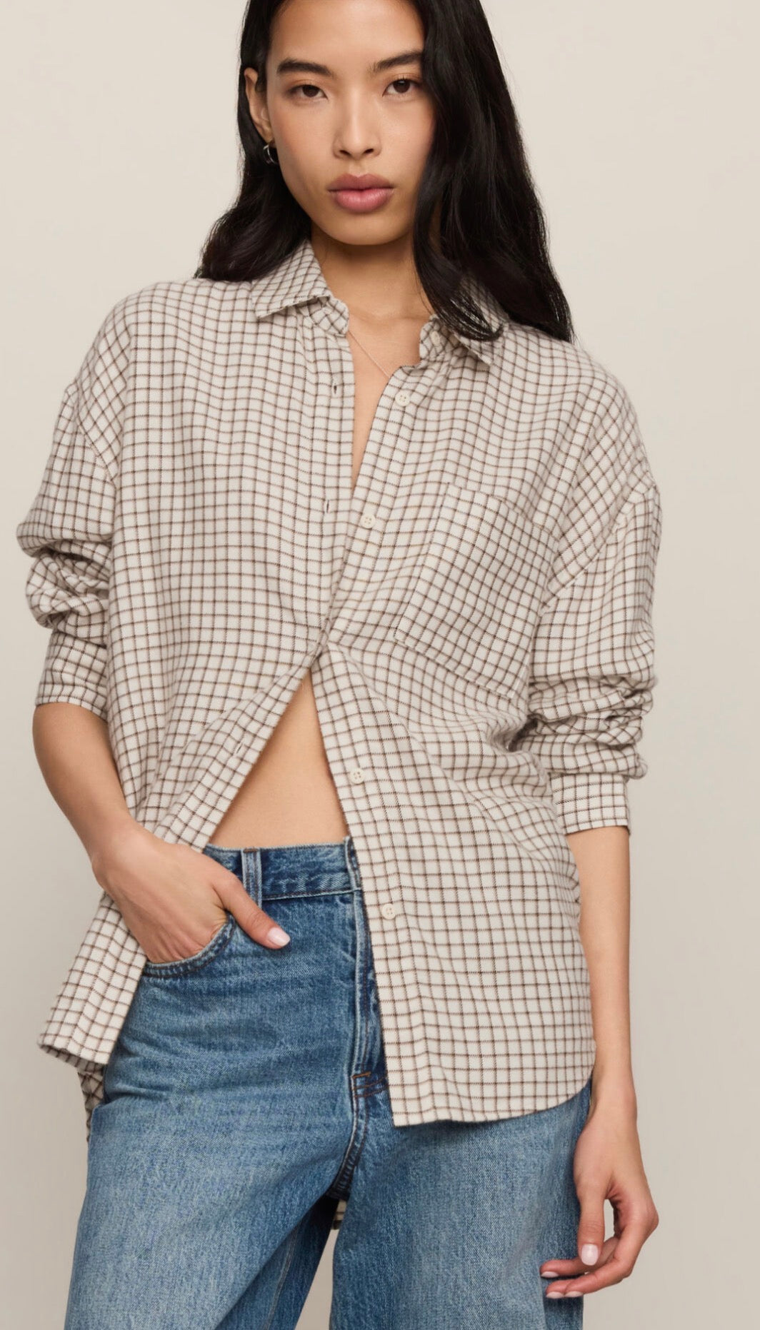 River Plaid Button Up Cocoa Bean - Z Supply