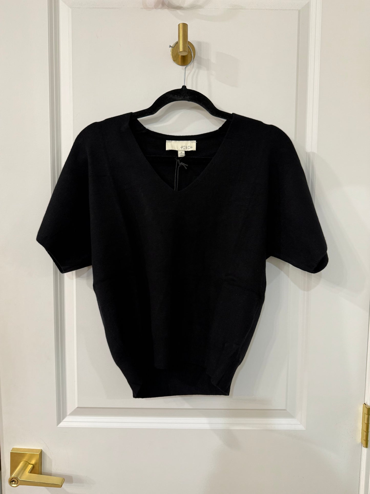 V Neck S/S Sweater