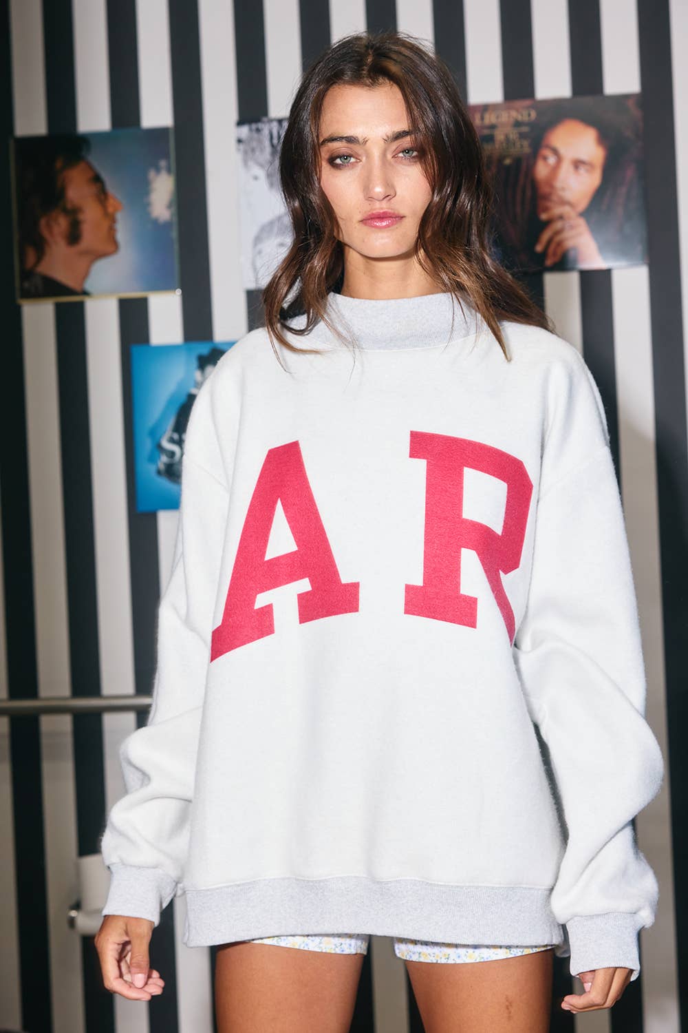 'ARKANSAS & AR' Print Reversible Sweatshirt