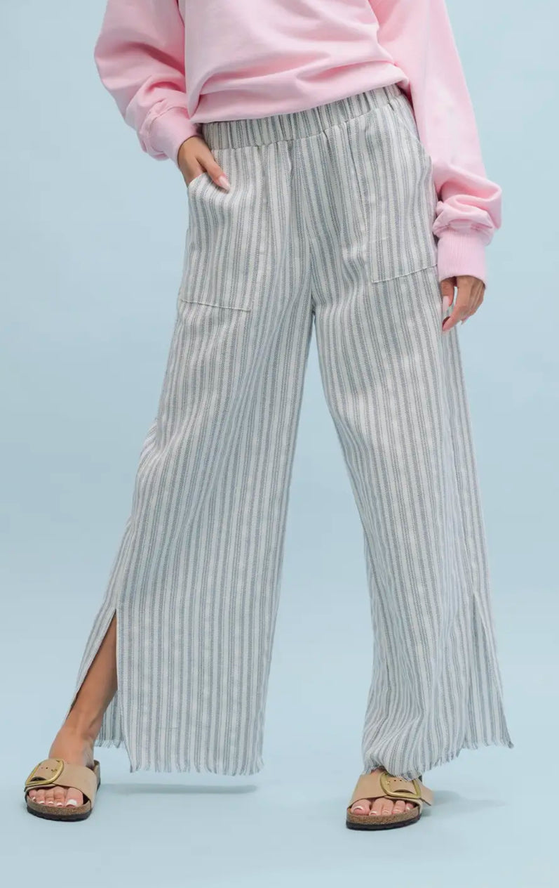 Blue & White Stripped Pants