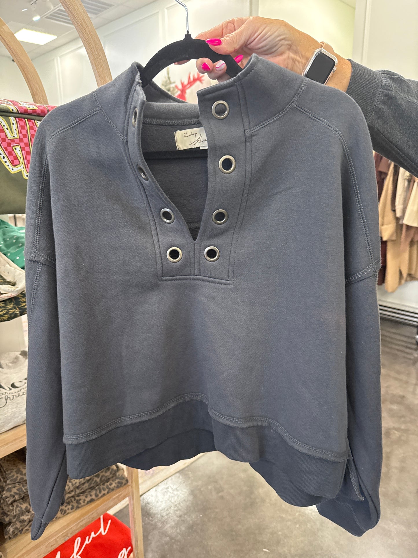 Graphite pullover - Vintage Havana