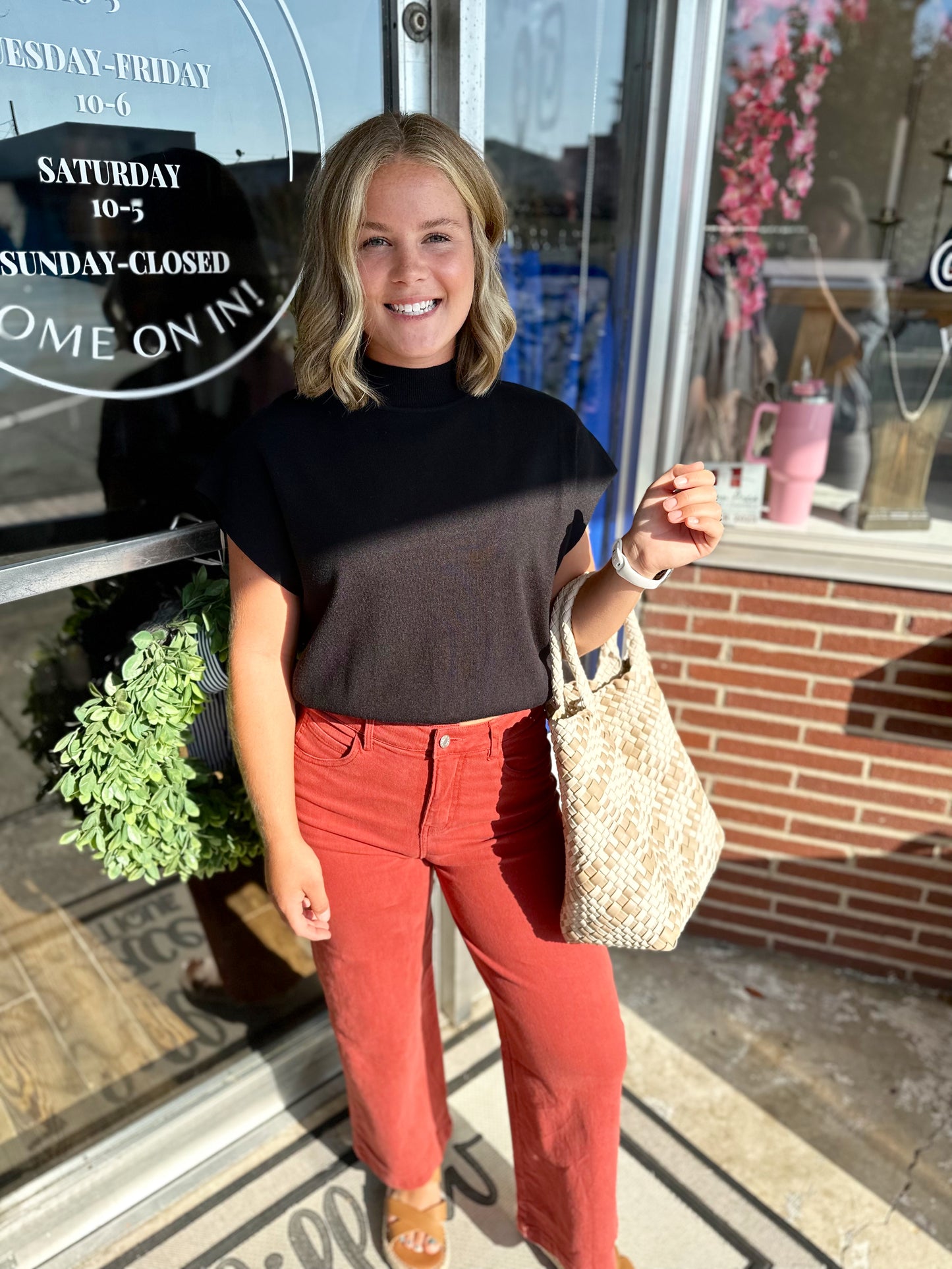 Mock neck top (9 colors)