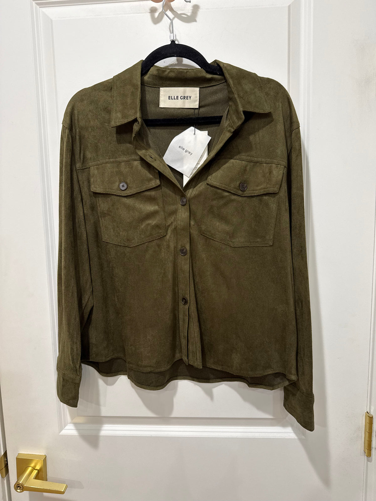 UTILITY BUTTON FRONT SHIRT JACKET