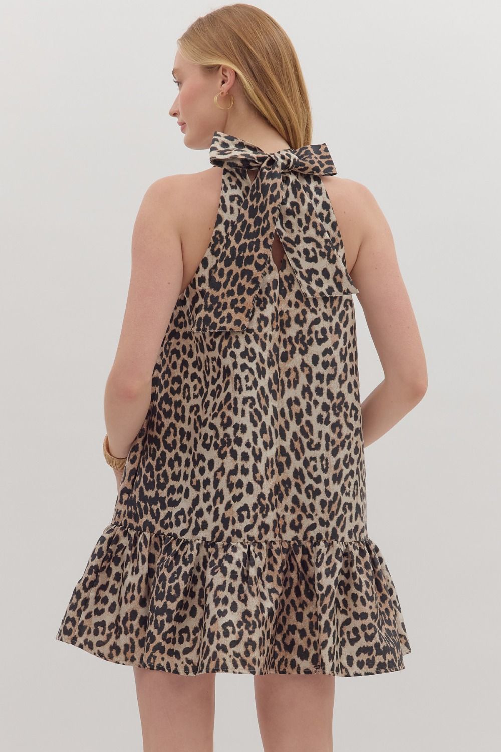 Allie Leopard mini dress