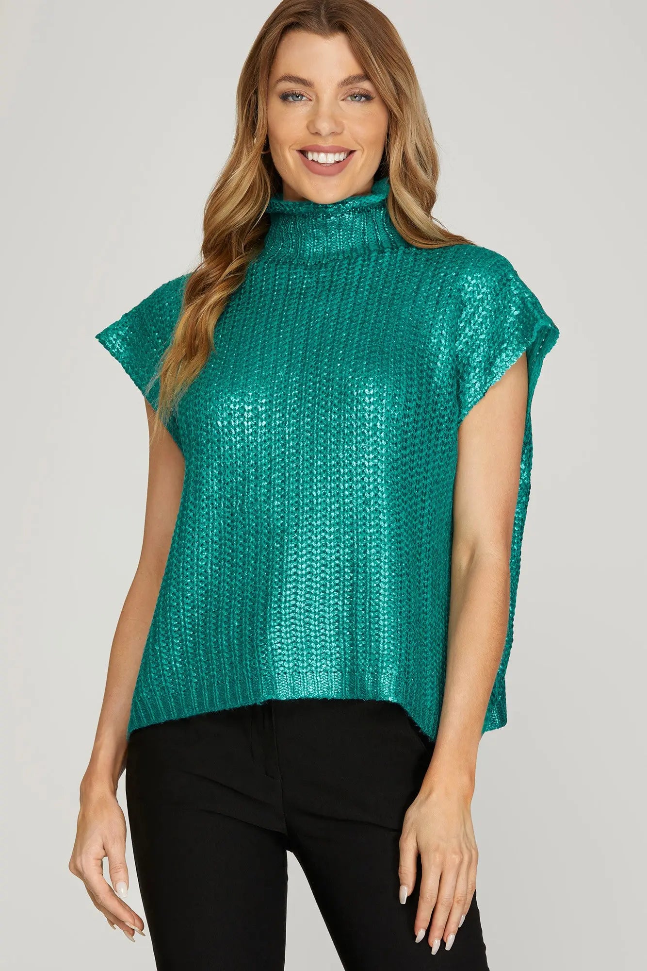 Metallic Sweater Top (multiple colors)