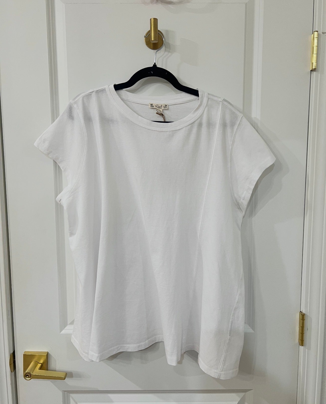 white short sleeve mineral wash tee