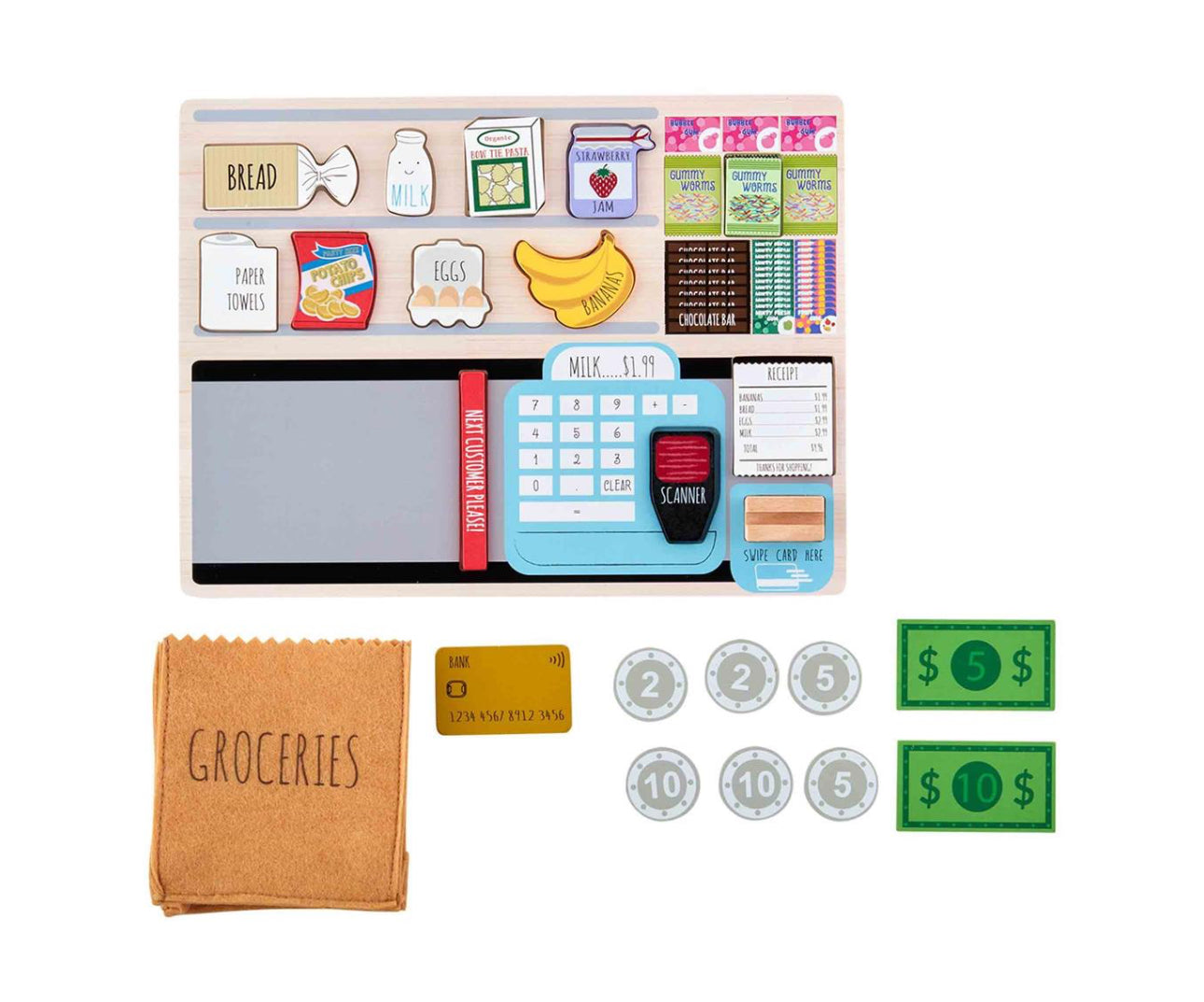 GROCERY SHOPPIN' TIME PUZZLE by Mudpie