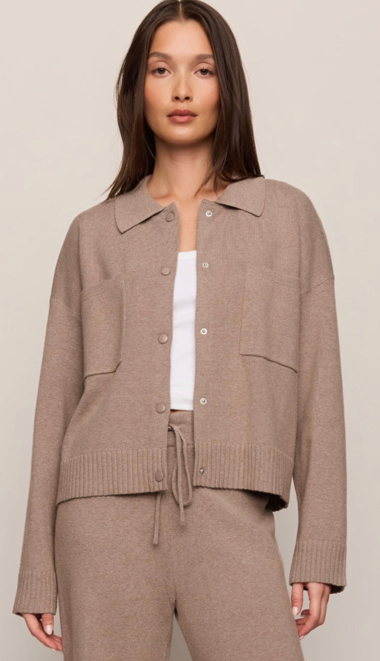 Slowdown Sweater Jacket Heather Ash - Z Supply