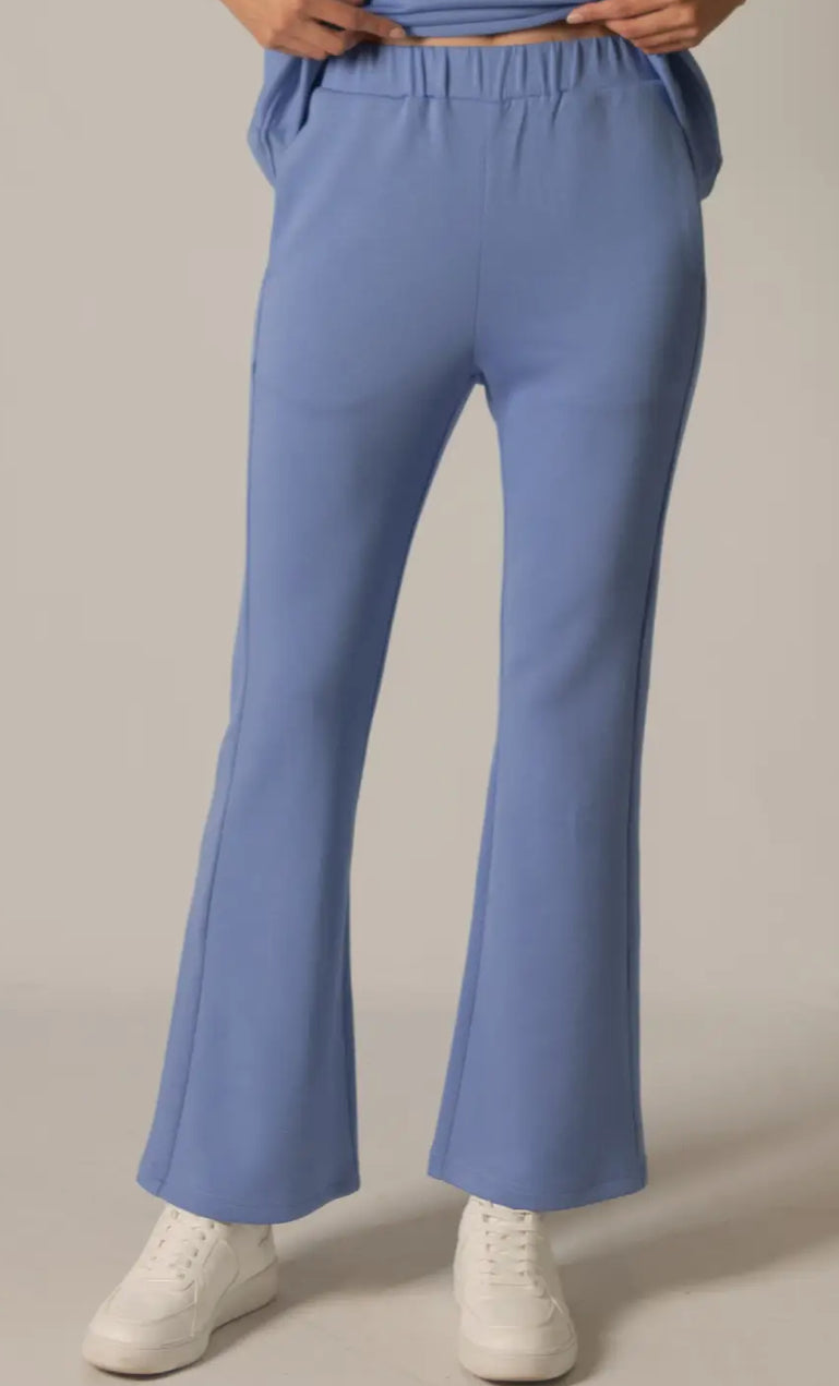 Butter Modal Fitted Flares - cornflower blue