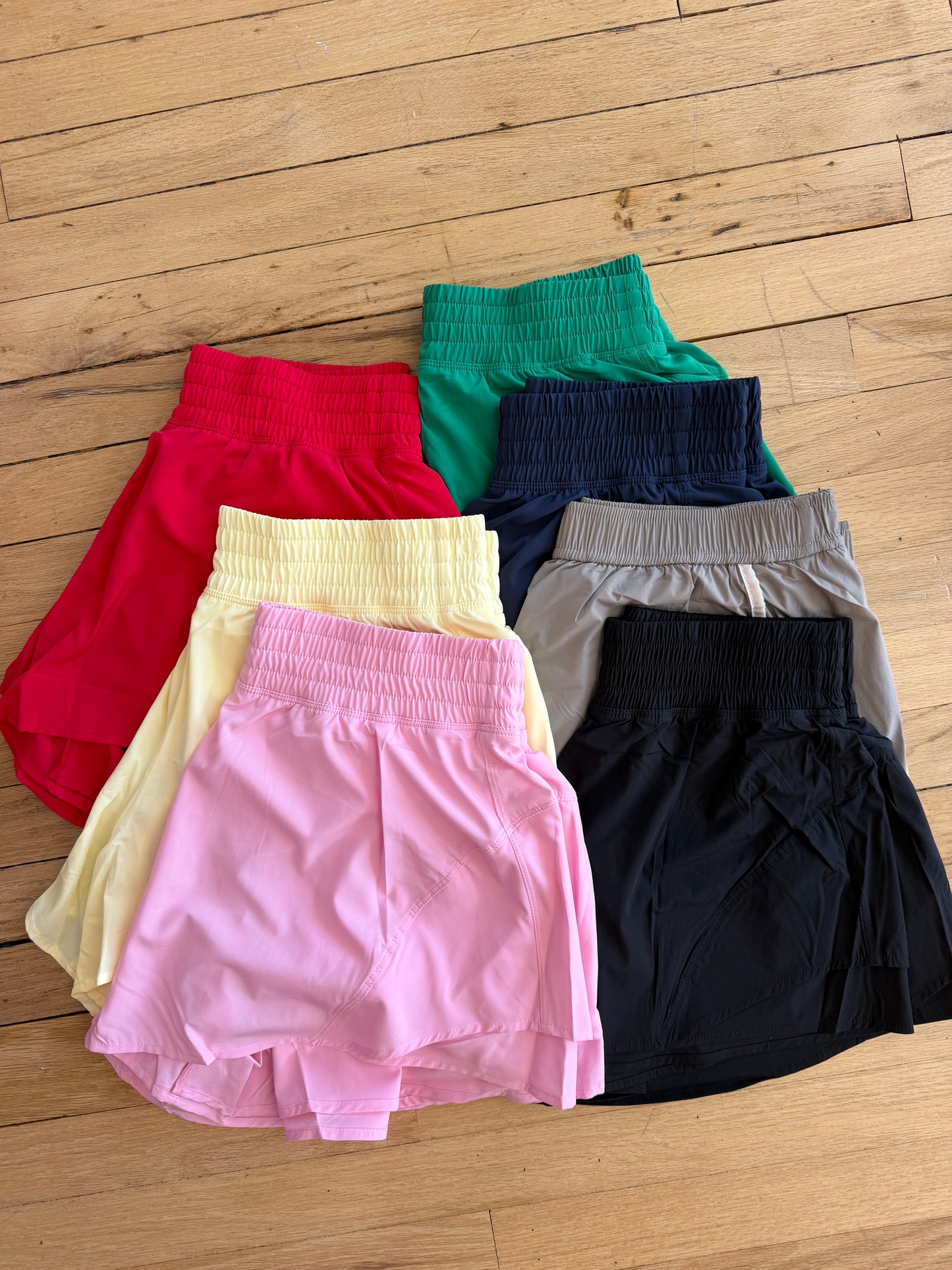 A-LINE ACTIVE SHORTS (6 COLORS)