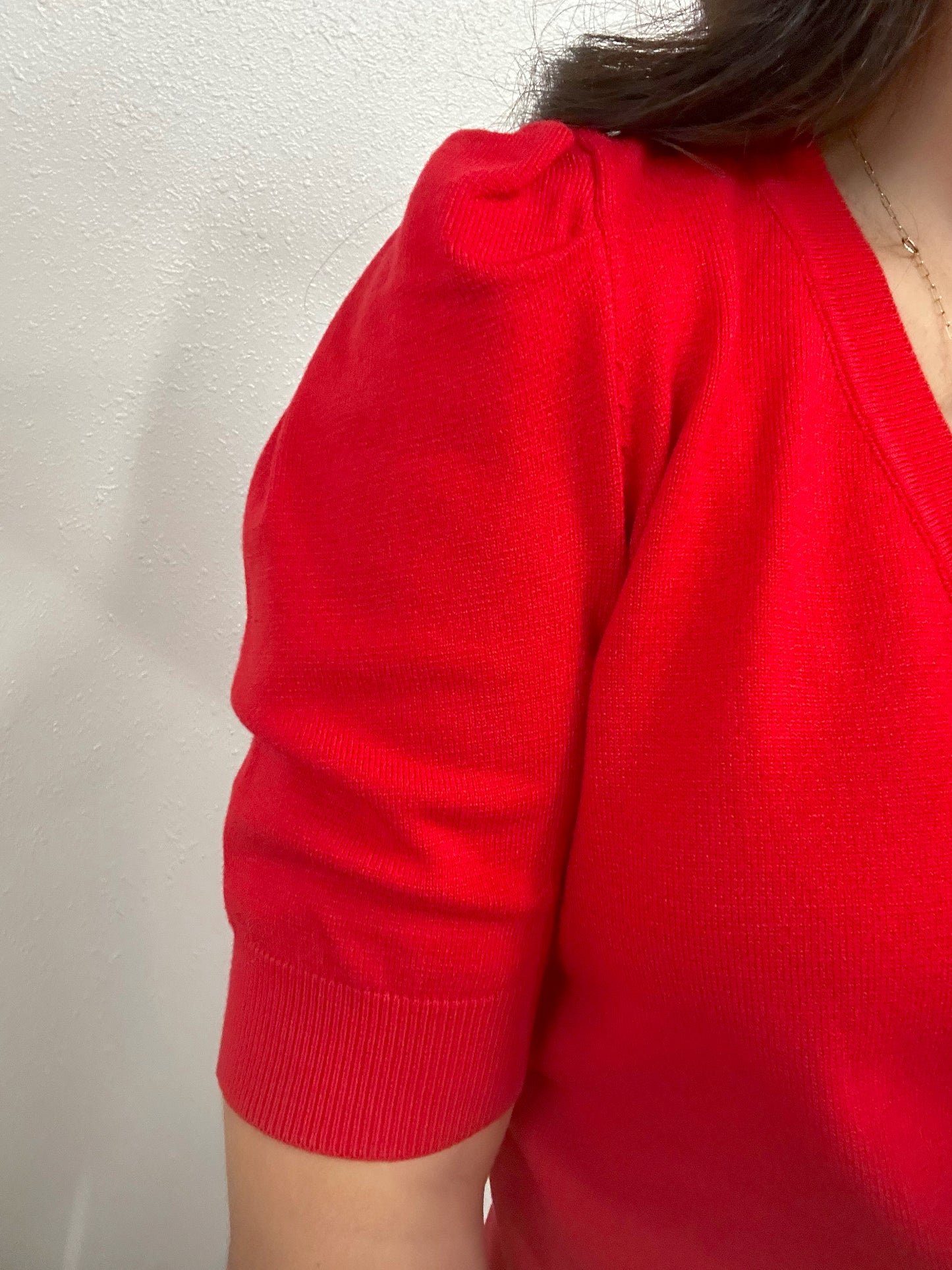 Puff sleeve sweater
