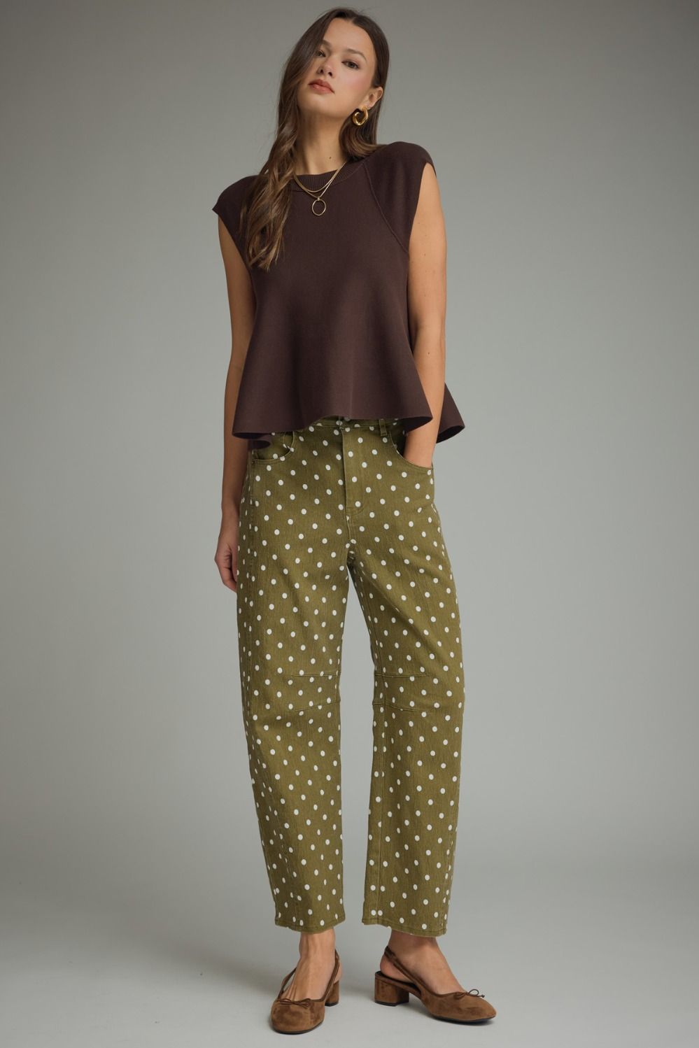 Kelly polka dot pant
