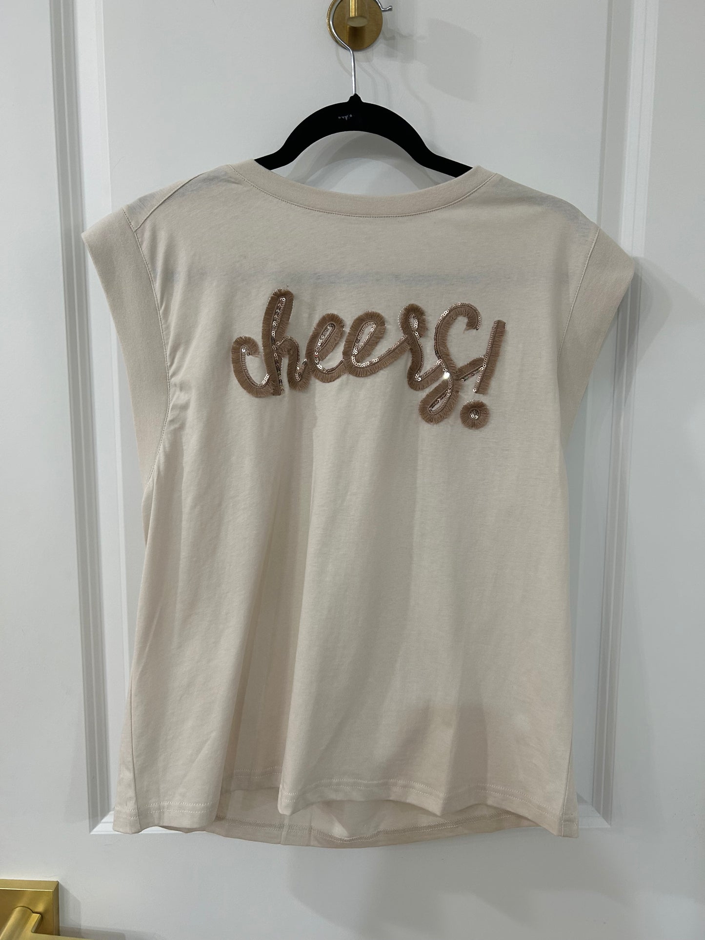 Champagne graphic shirt