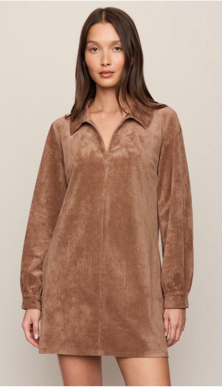 Connie Mini Dress Walnut - Z Supply