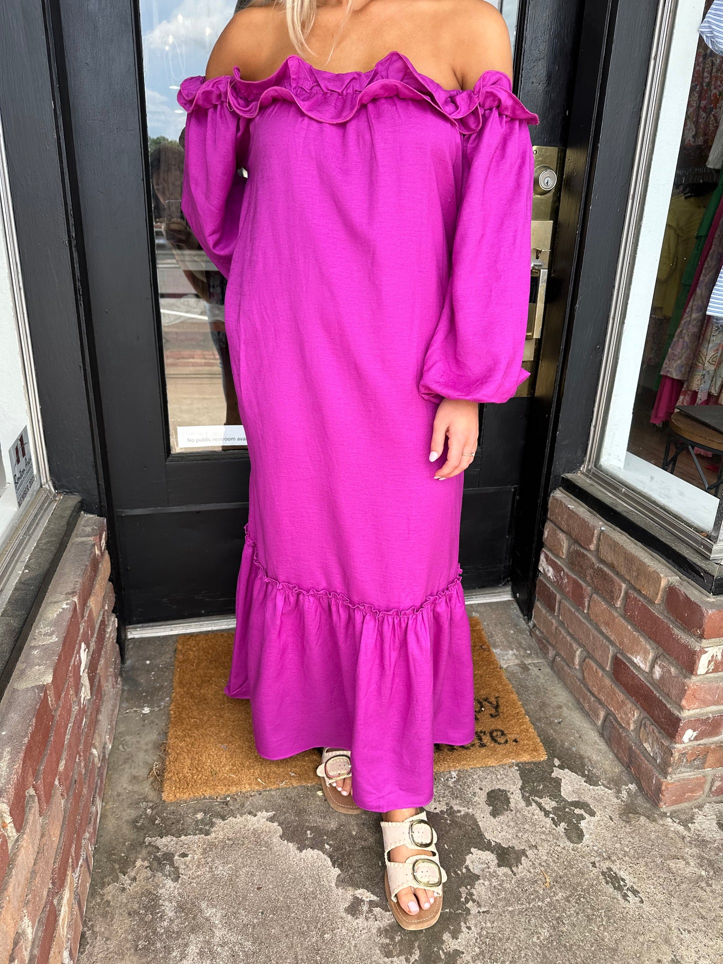 Orchid Ruffle Guest dress