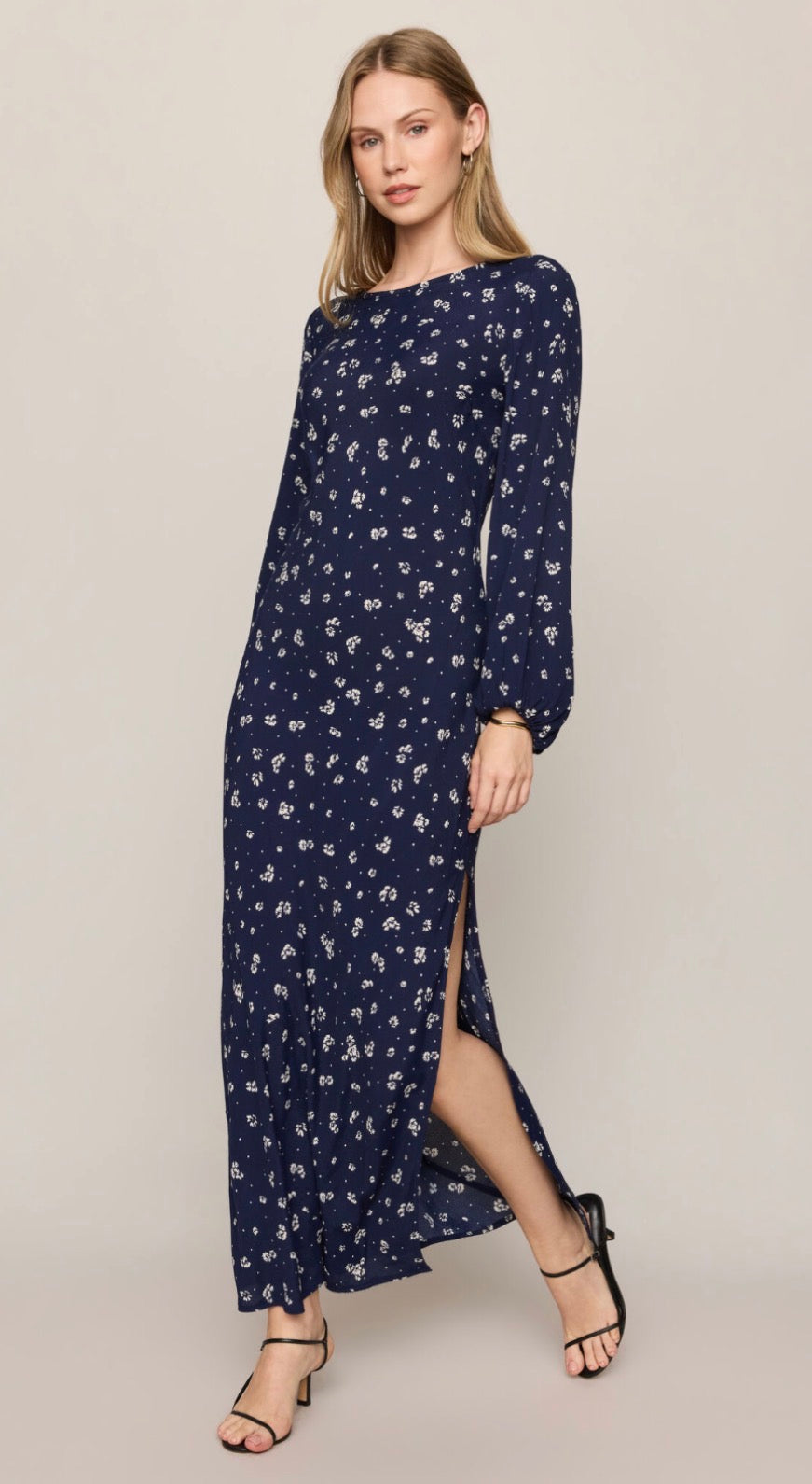 Midnight Tansy Midi Dress Oxford Blue - Z Supply