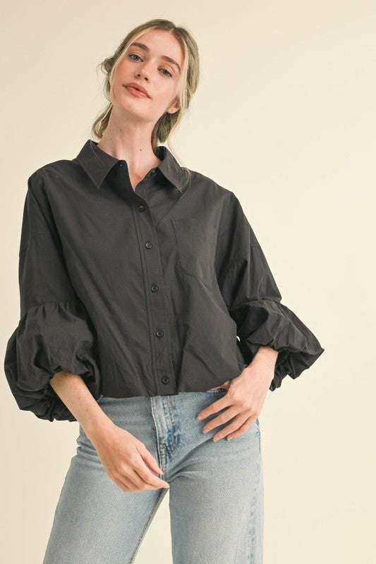 Brittany puff sleeve top (5 colors)