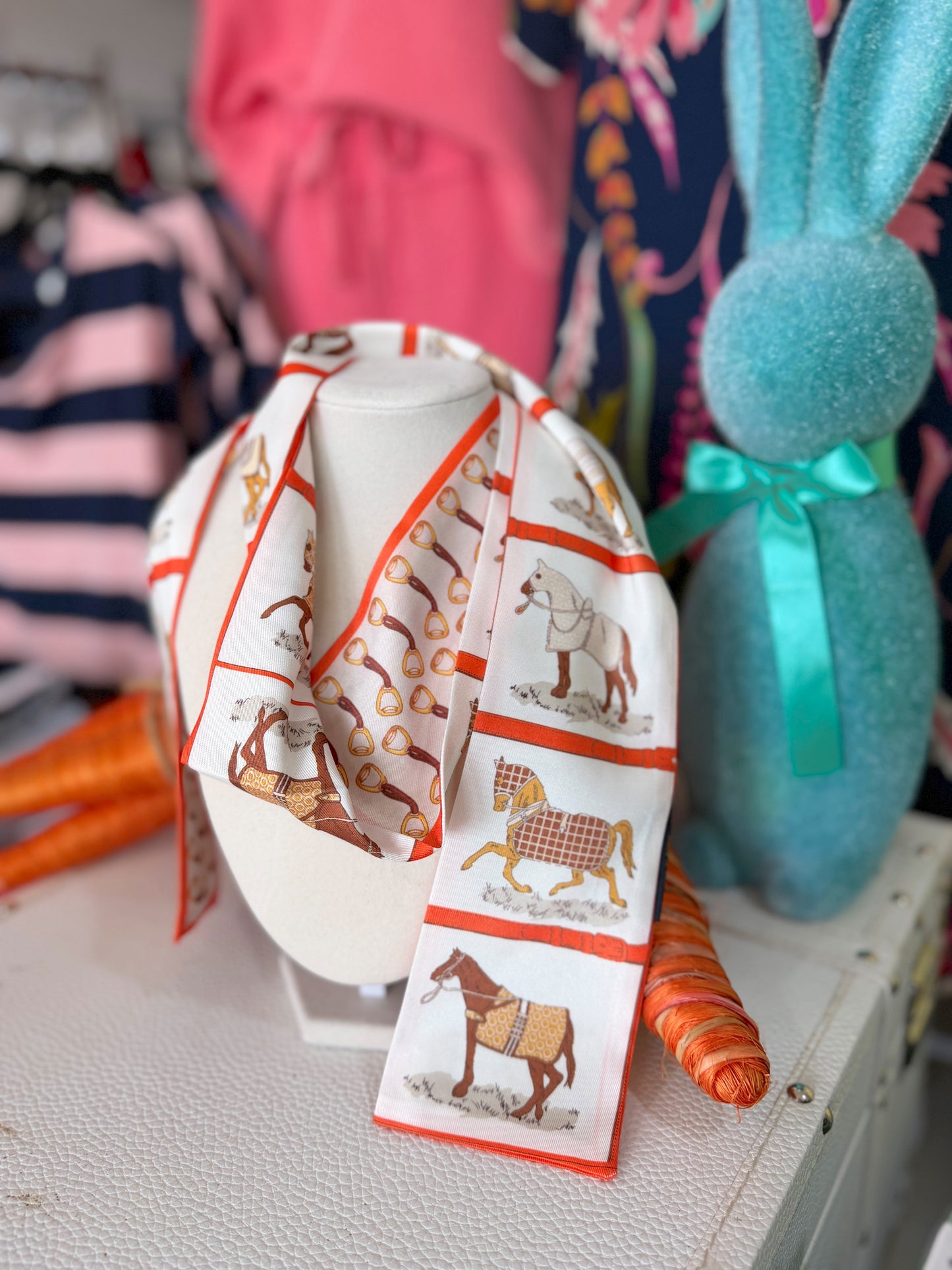 Horse twilly scarf (2) colors