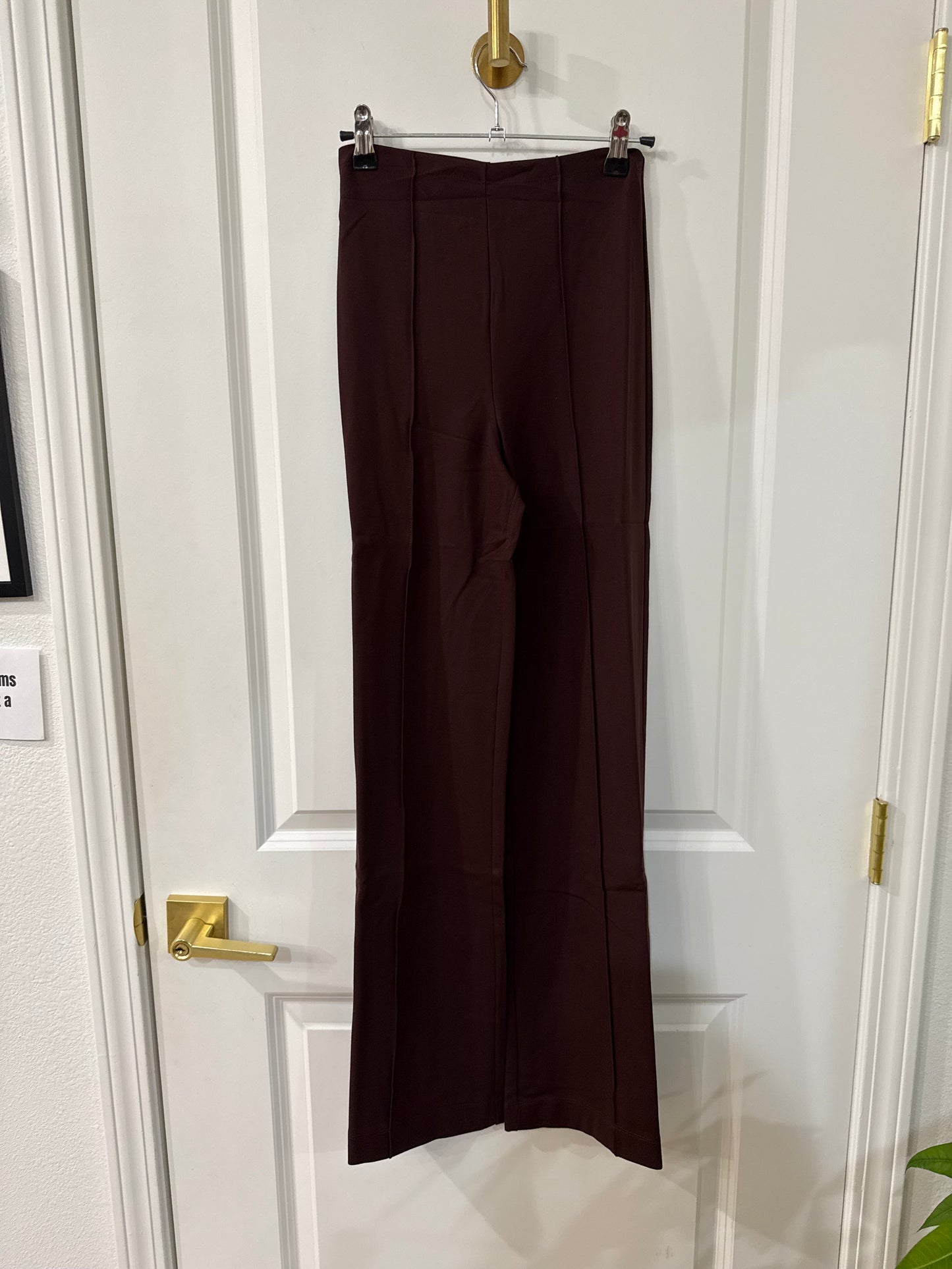 PONTE HIGH RISE PINTUCK SEAM WIDE