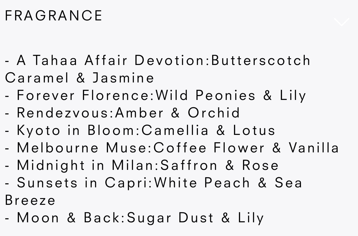 Glasshouse Fragrance Library