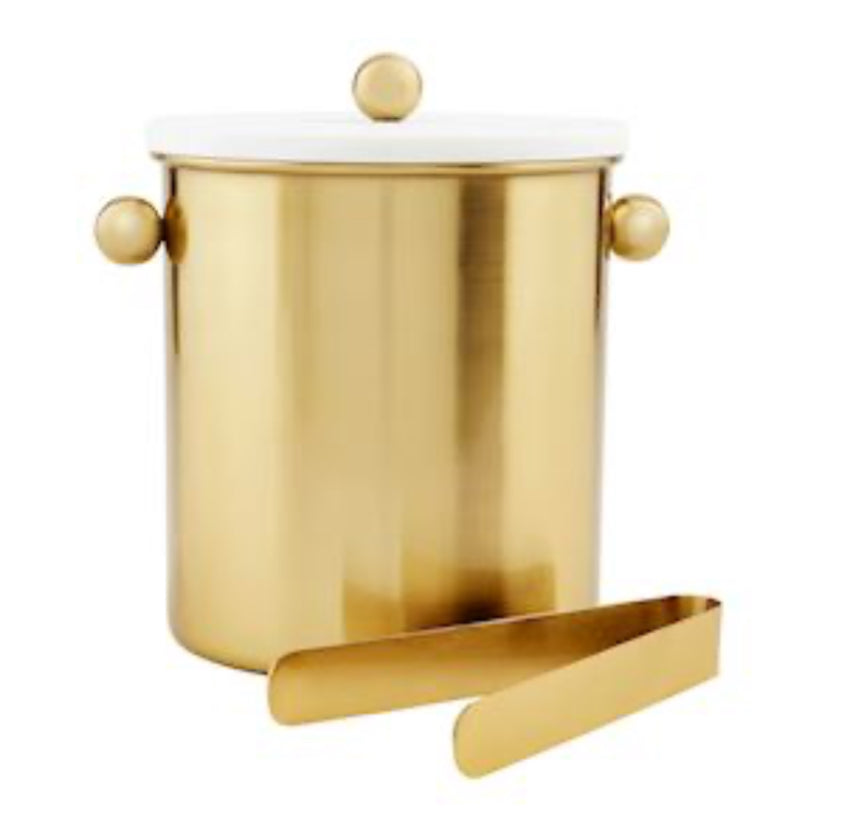 Brass Ice Bucket Set