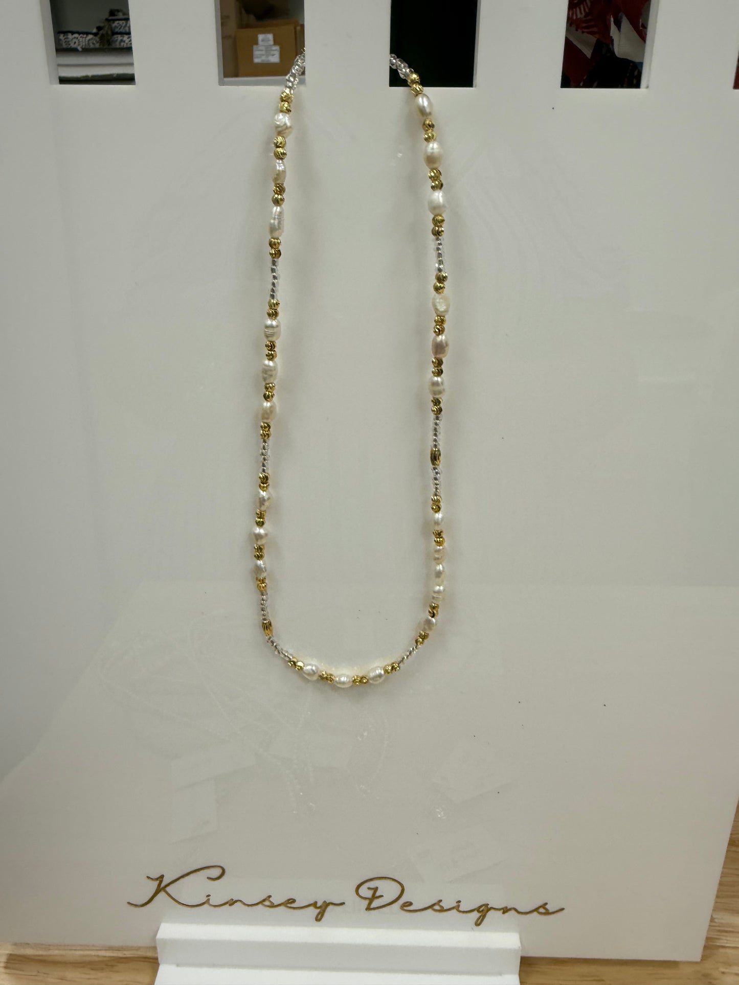 Louie Pearl necklace - Kinsey Designs