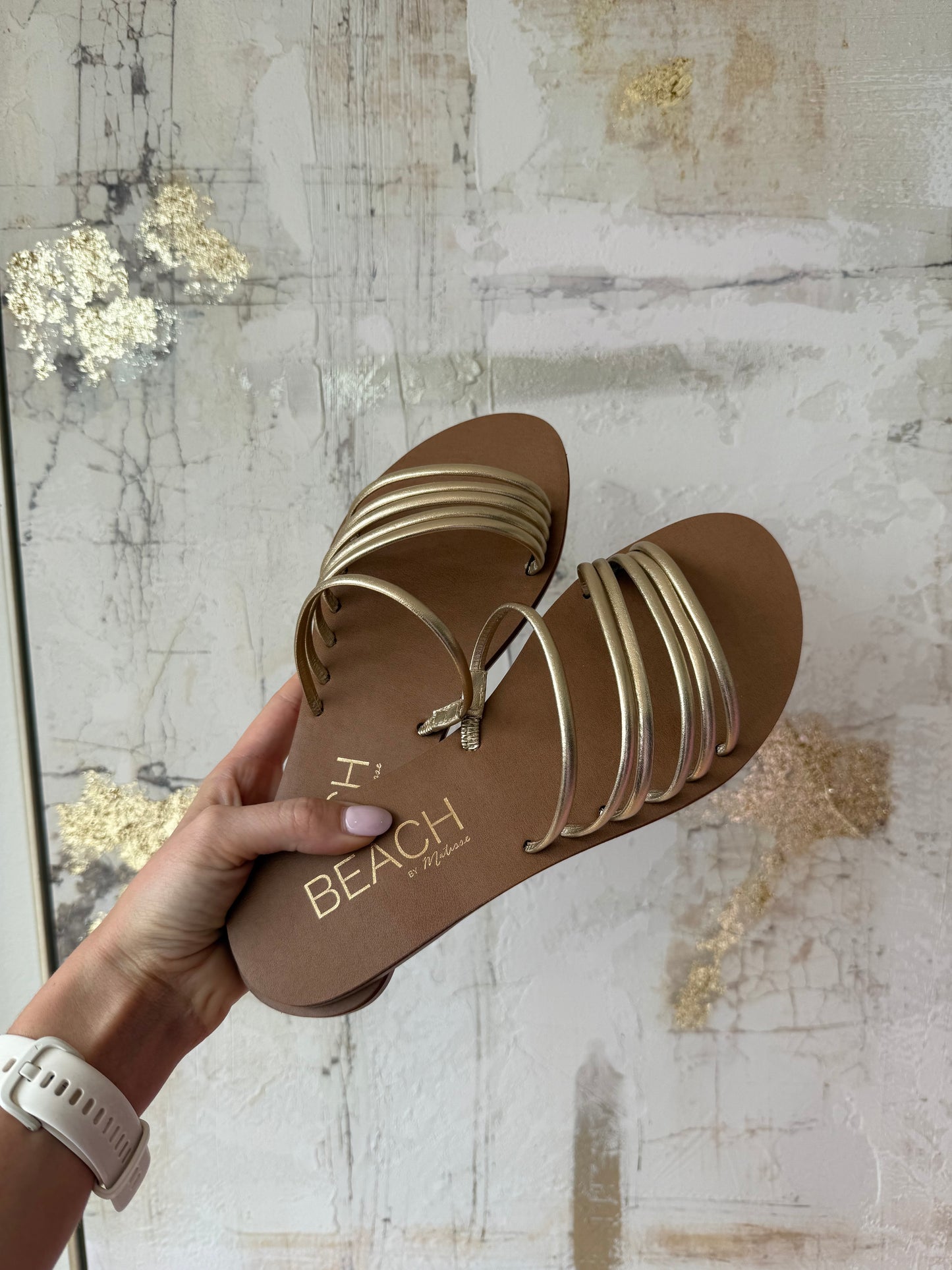 Cali gold sandal