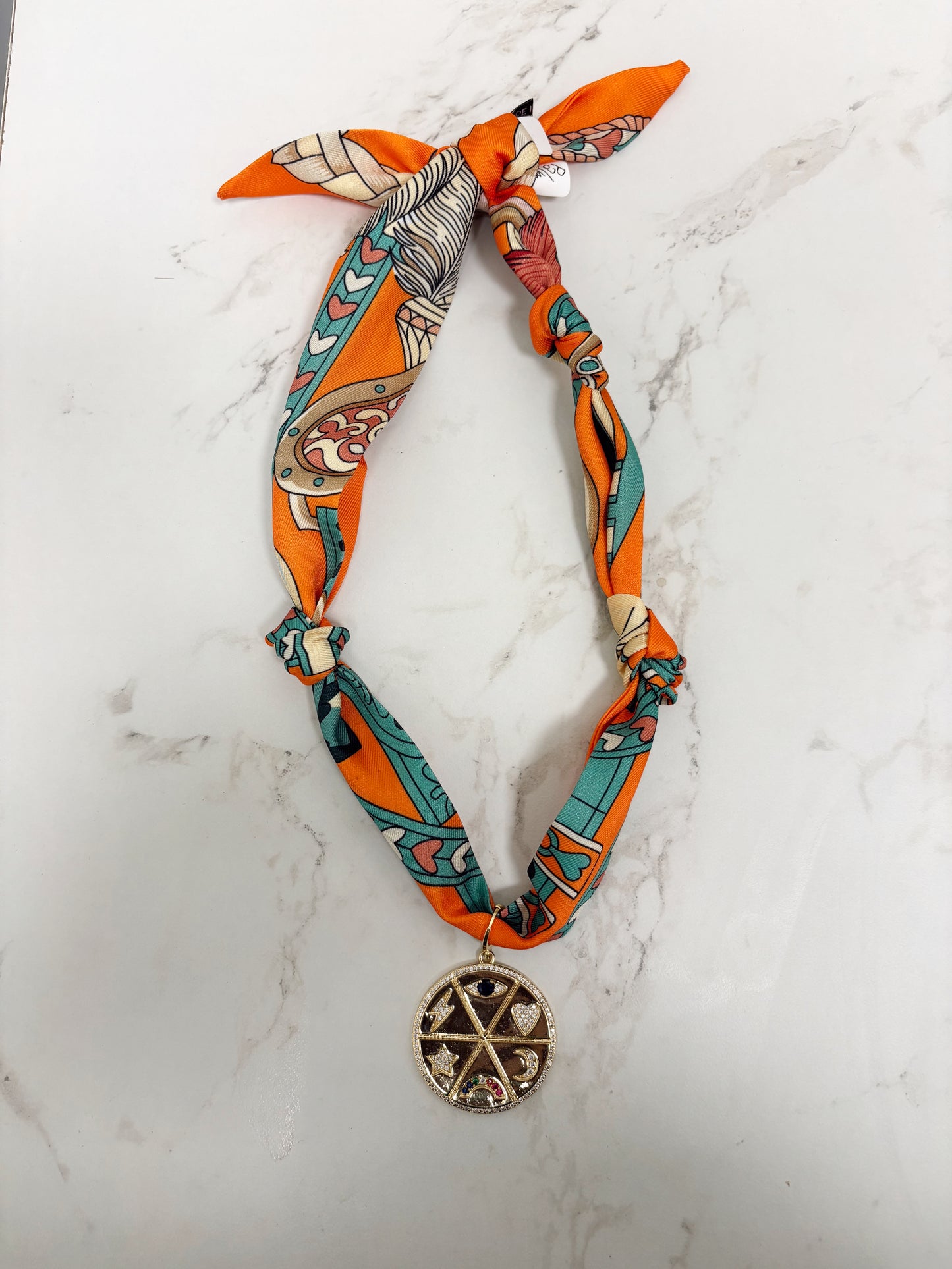 Palmas Scarf Necklace