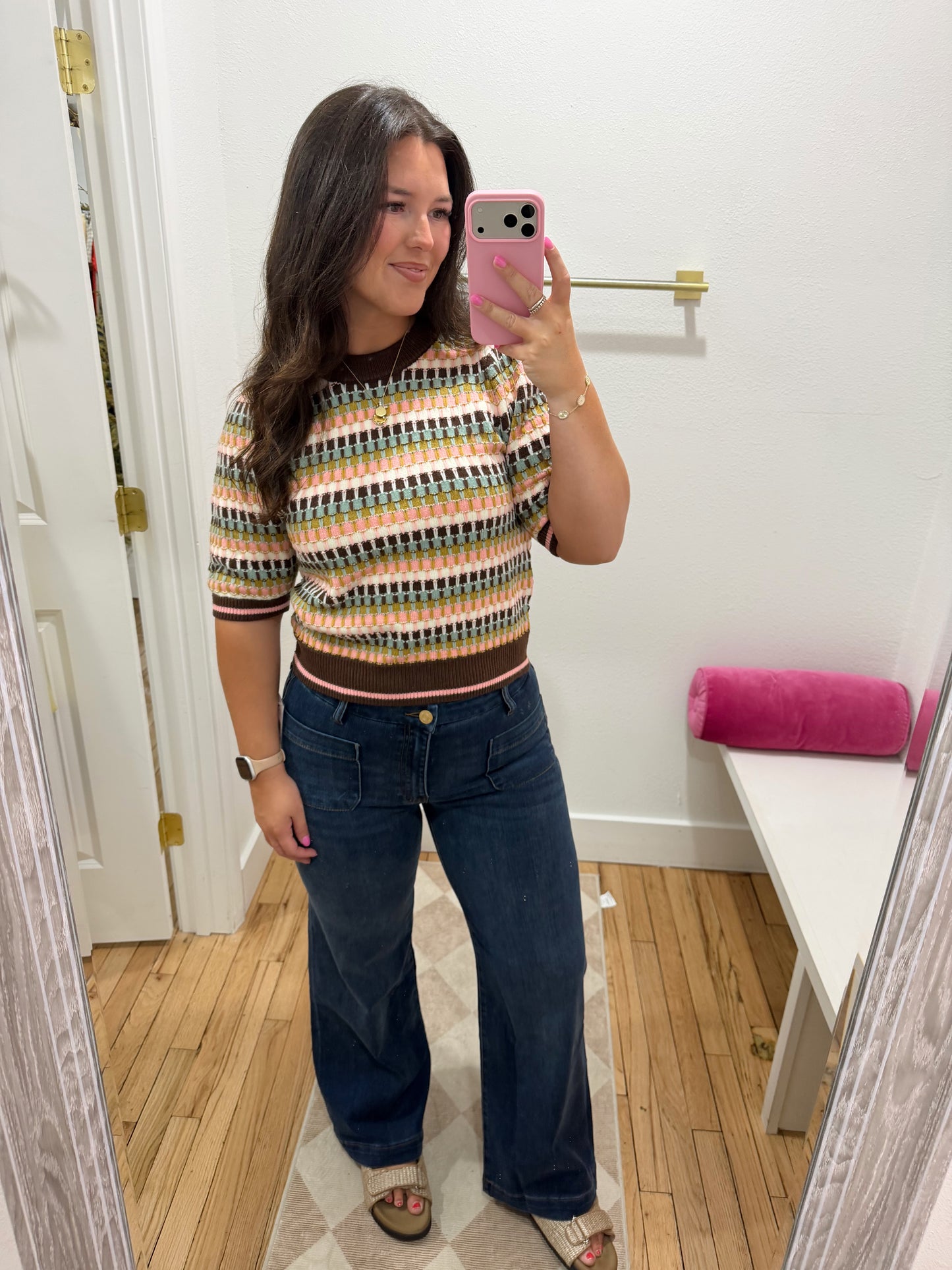 Marissa Multi Striped Knit Top