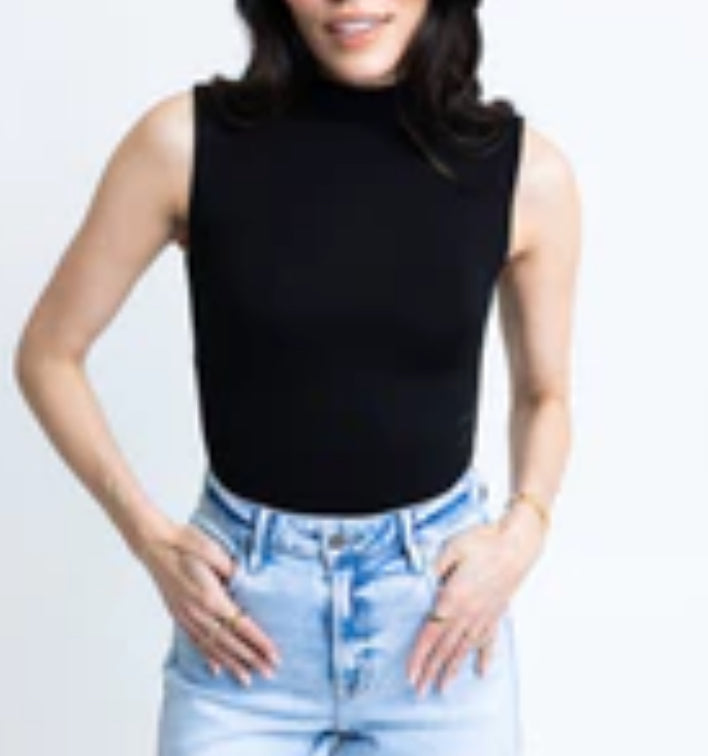 Solid Mock Knit Bodysuit by Karlie (multiple colors)