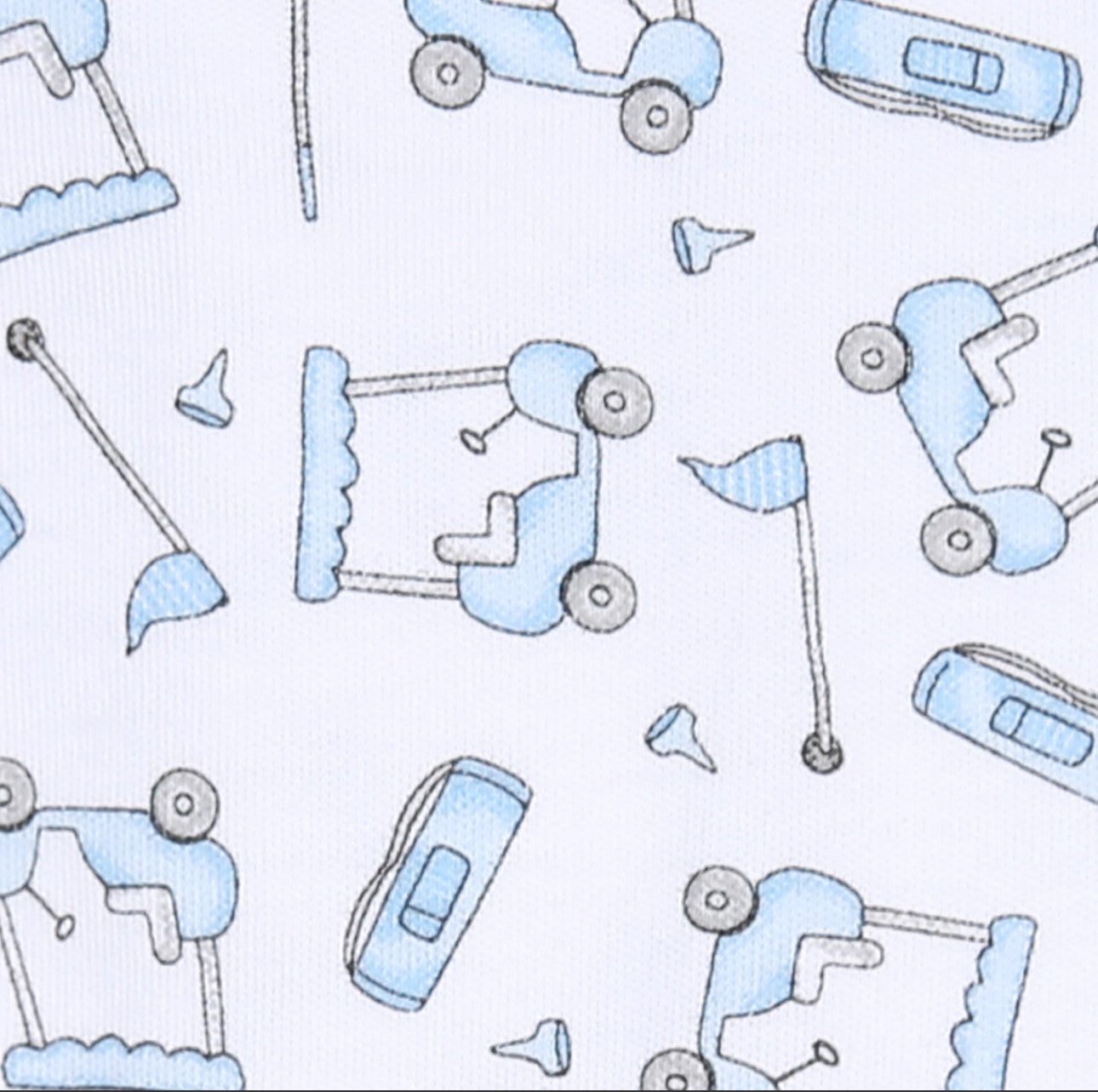 Putting Around Blue Short Pajamas