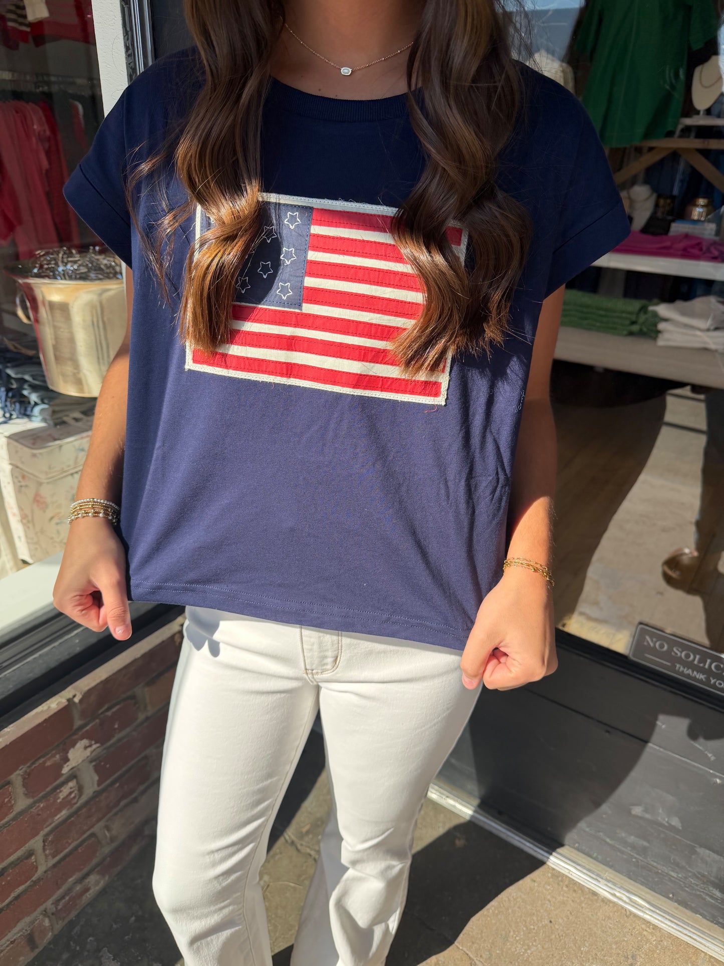 Navy Flag Tee