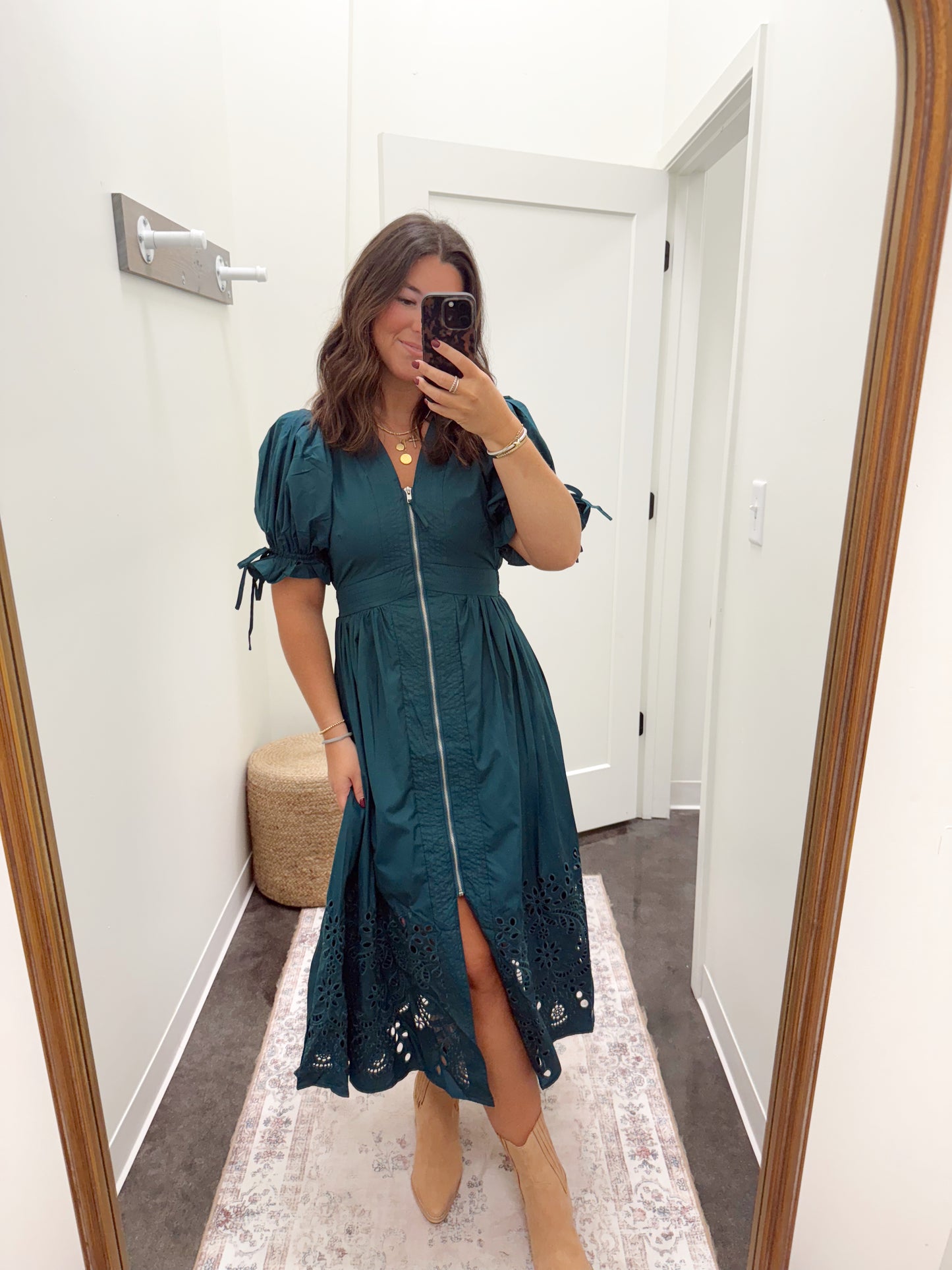 Teal Millie dress