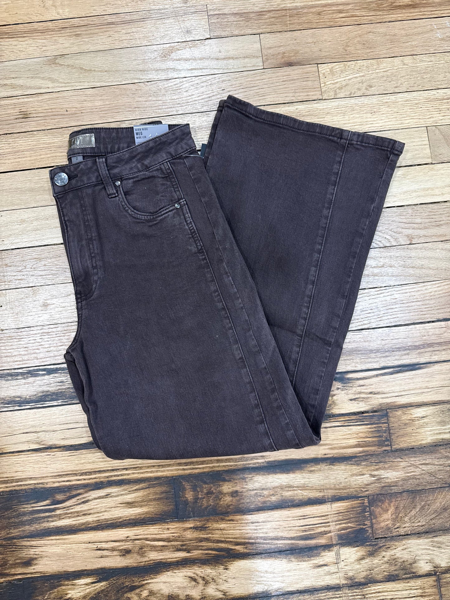 KUT - Meg High Rise Wide Leg chocolate